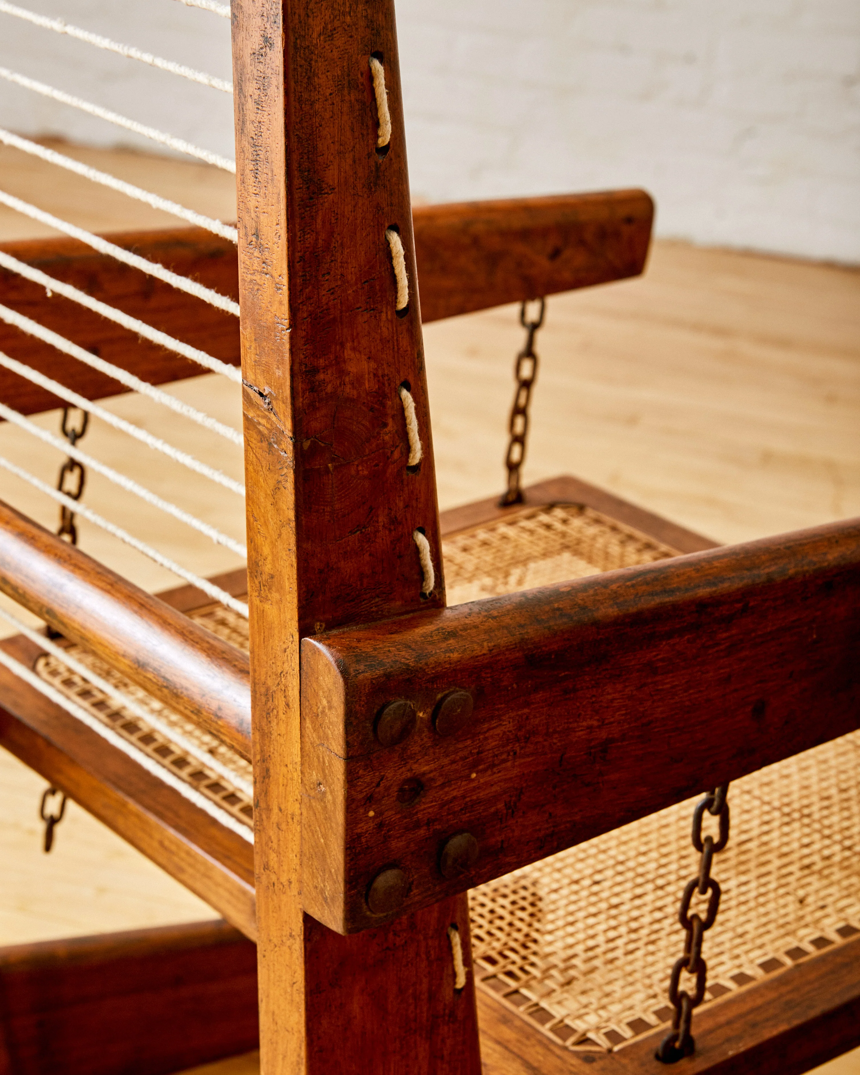 A PAIR  OF SWING CHAIRS BY PIERRE JEANNERET - Image 6