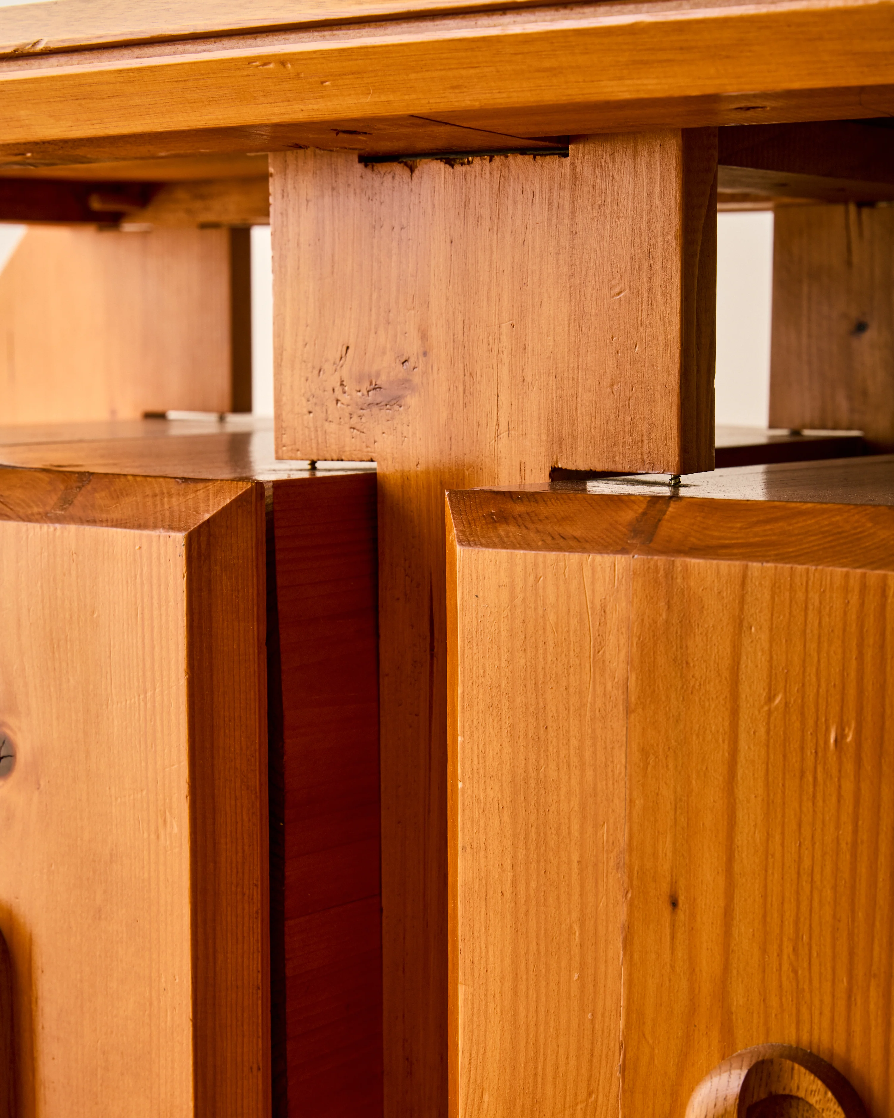 ALAIN MARCOZ PINE SIDEBOARD C. 1970 - Image 10