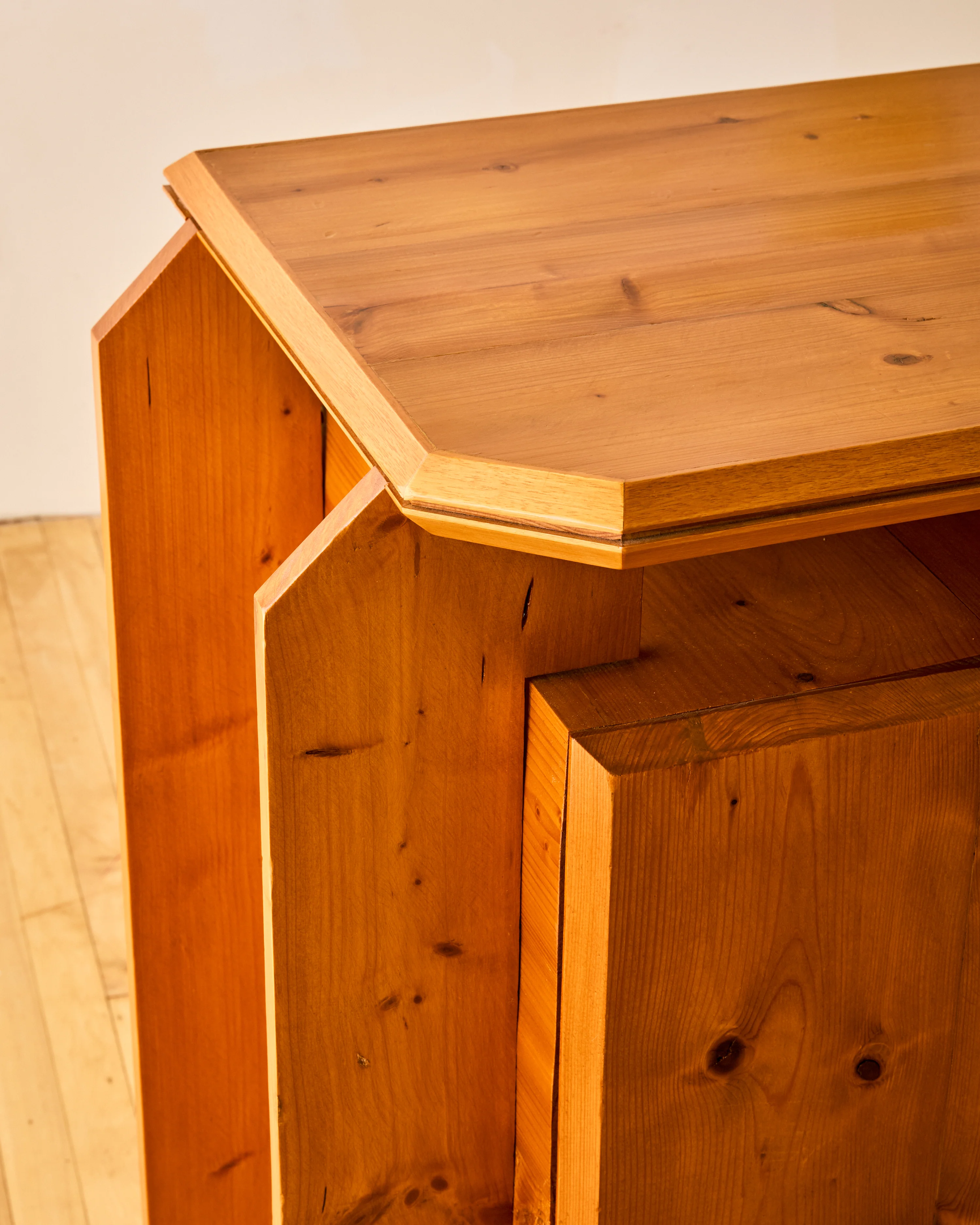 ALAIN MARCOZ PINE SIDEBOARD C. 1970 - Image 12