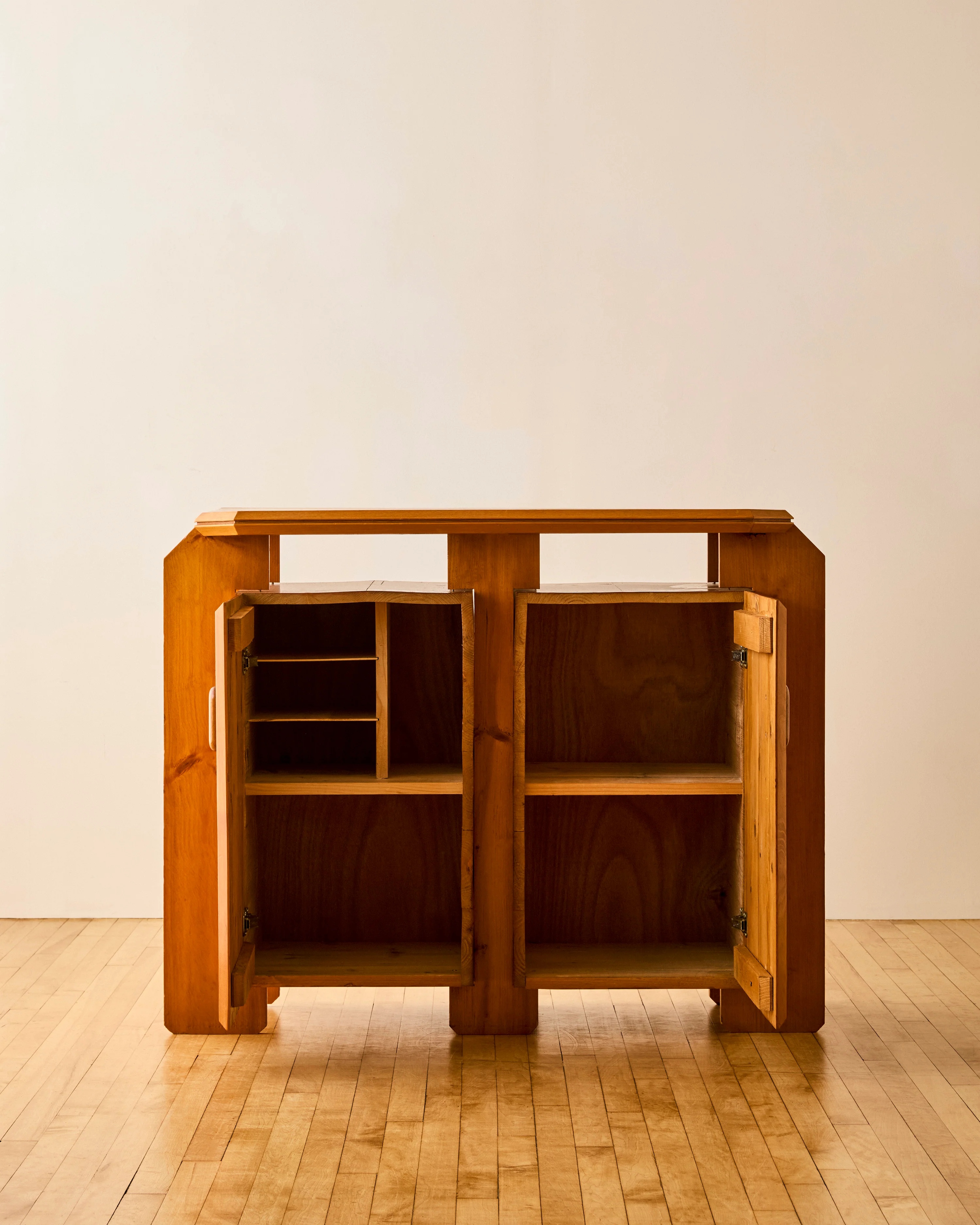ALAIN MARCOZ PINE SIDEBOARD C. 1970 - Image 3