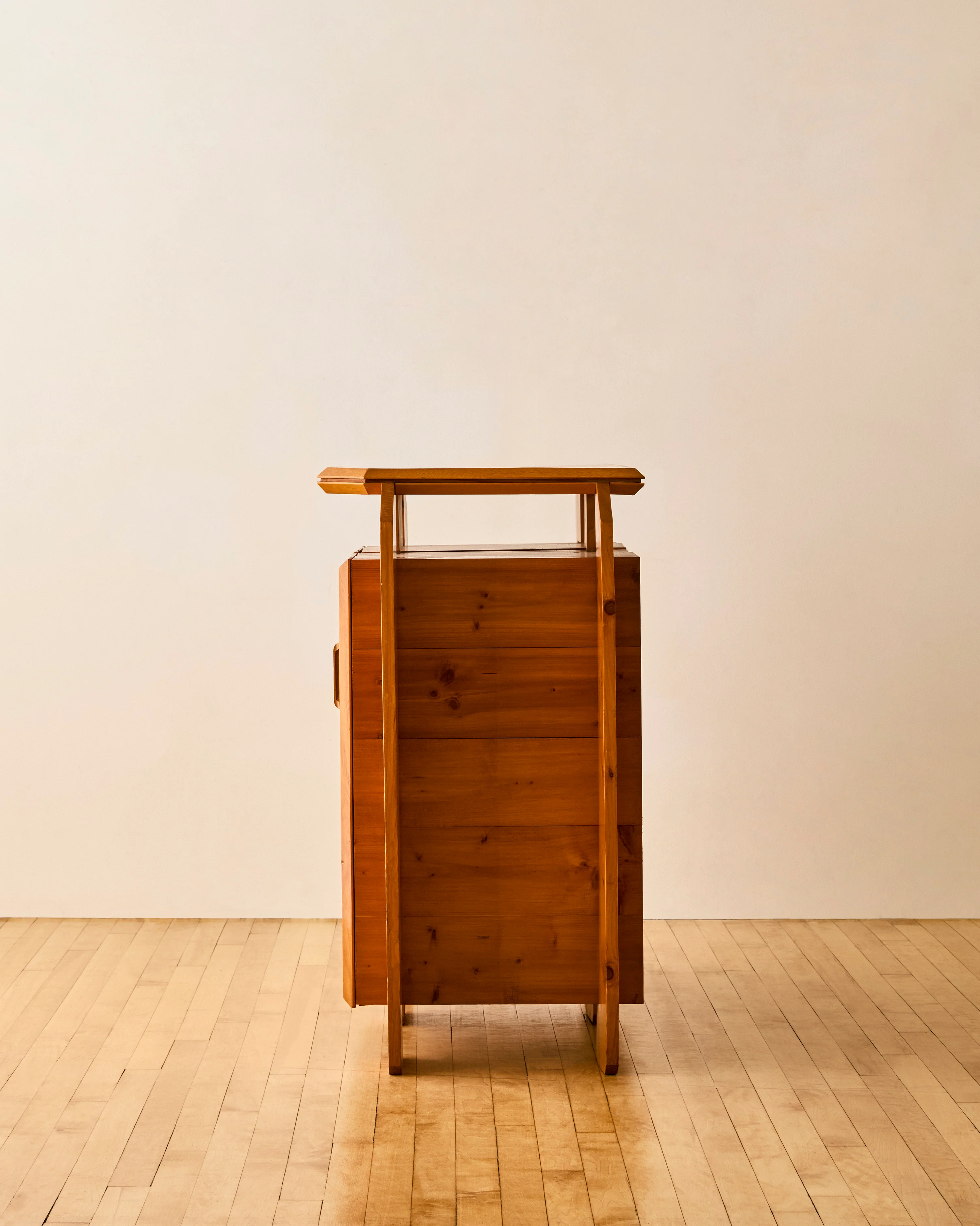 ALAIN MARCOZ PINE SIDEBOARD C. 1970 - Image 4