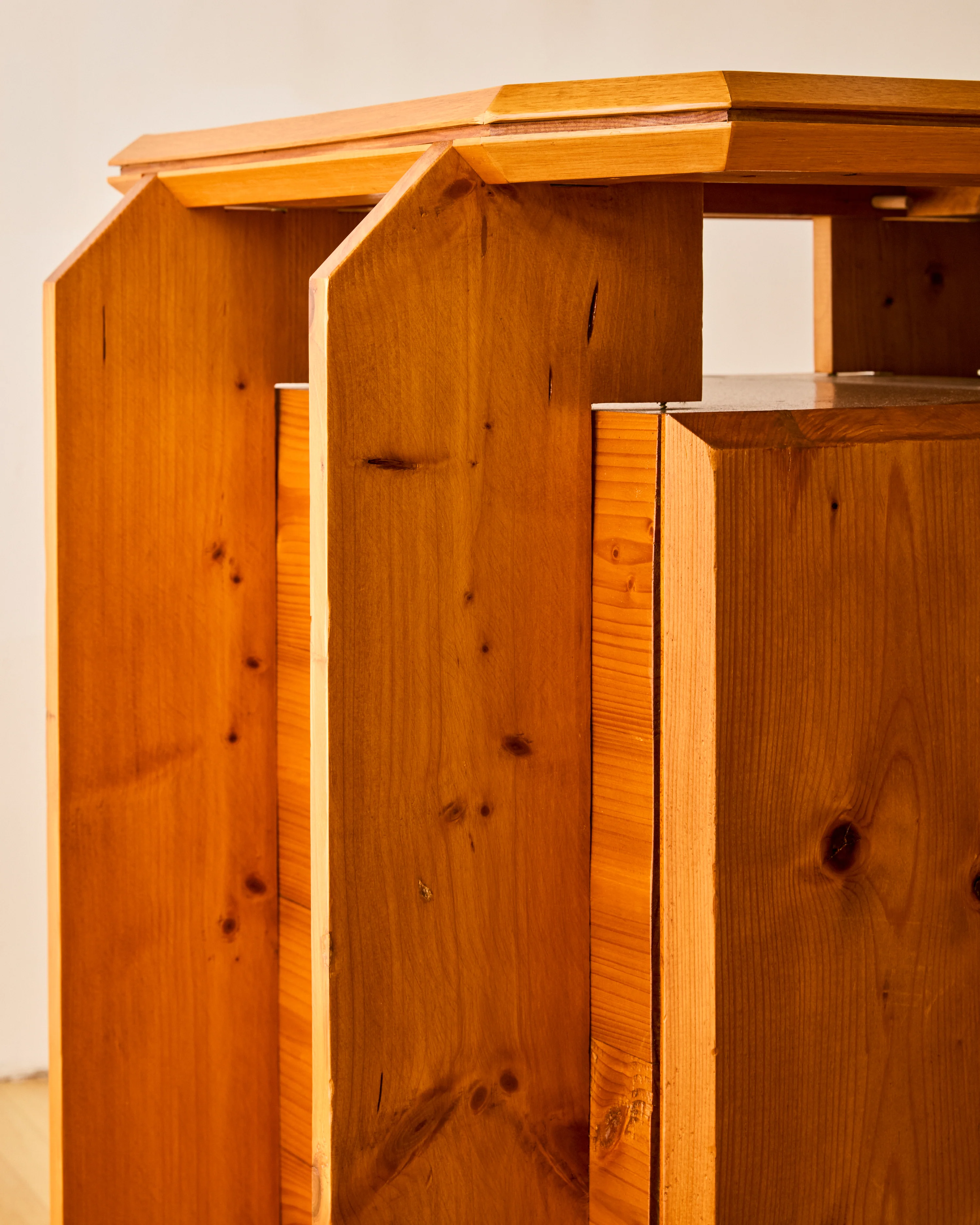 ALAIN MARCOZ PINE SIDEBOARD C. 1970 - Image 7