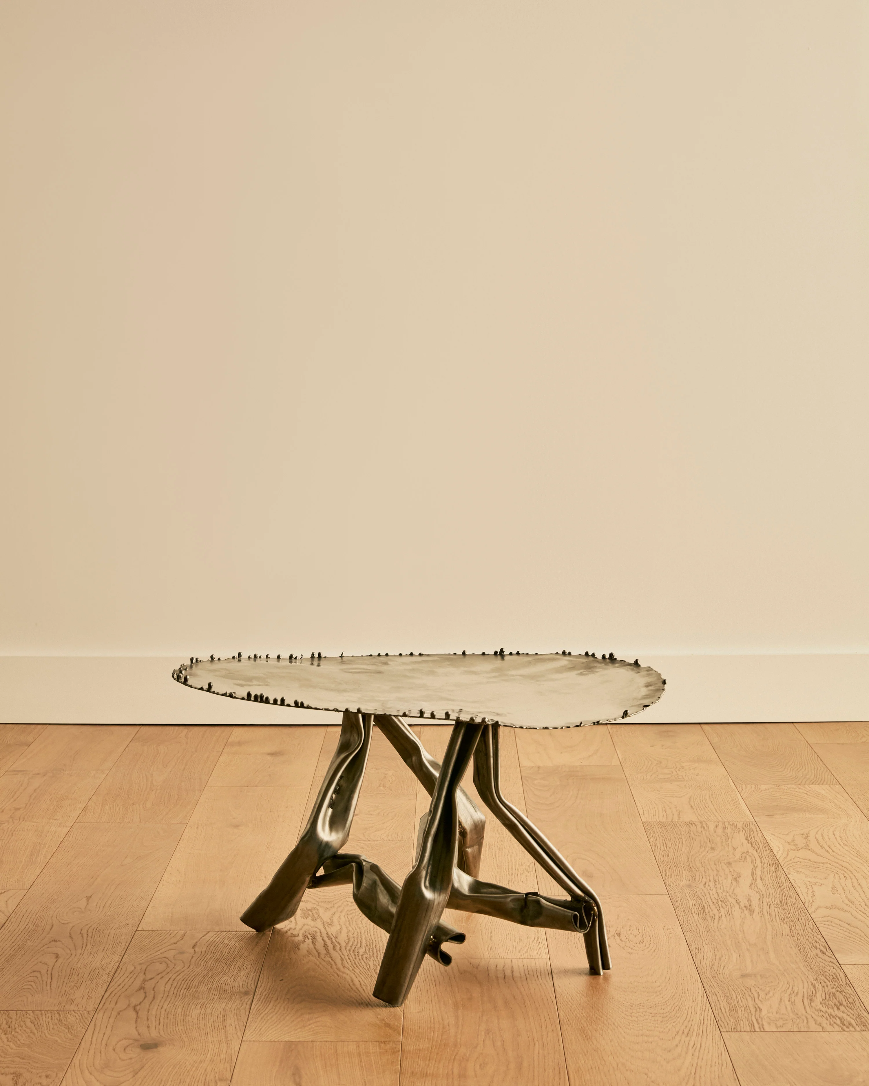ALBERT FERAUD SCULPTURAL STEEL COFFEE TABLE - Image 3