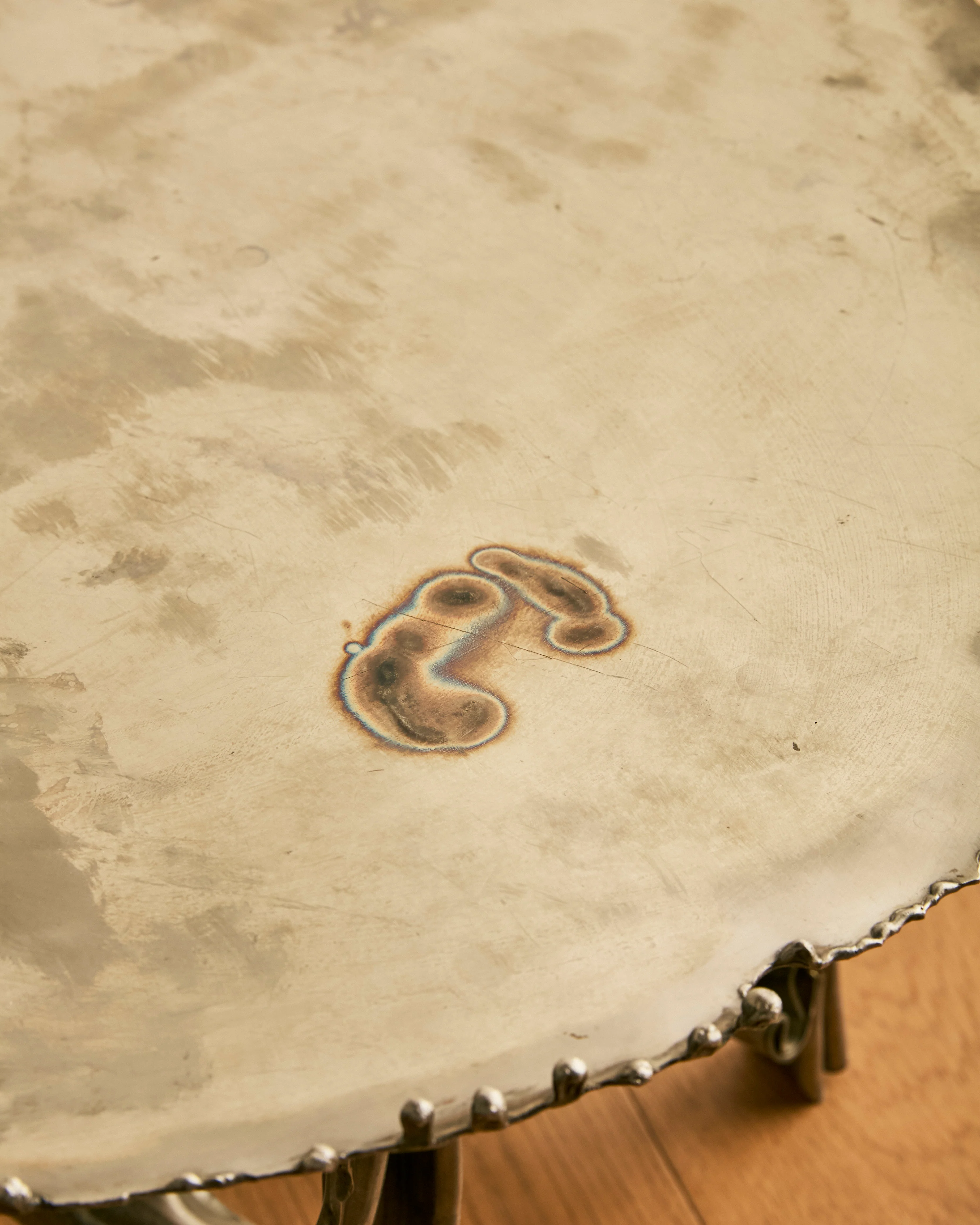 ALBERT FERAUD SCULPTURAL STEEL COFFEE TABLE - Image 4