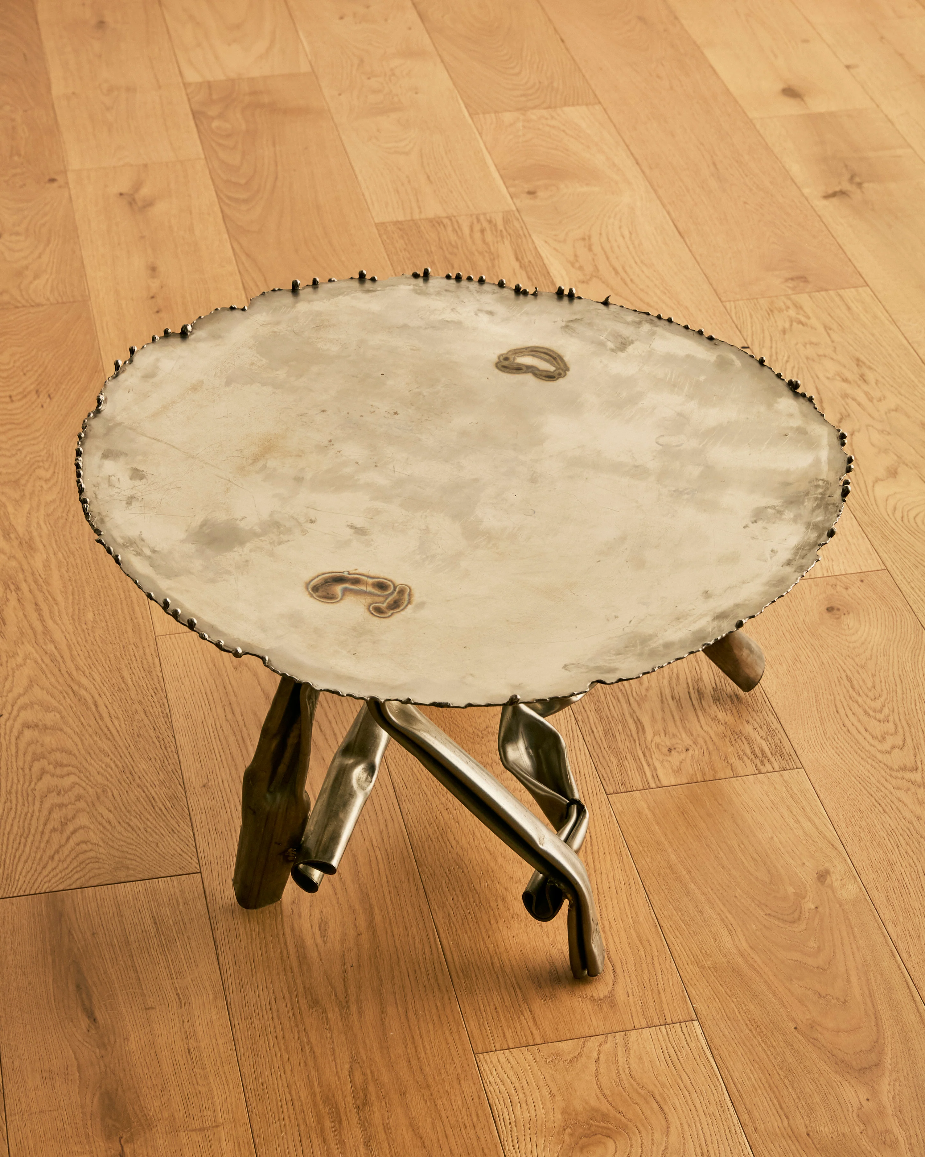 ALBERT FERAUD SCULPTURAL STEEL COFFEE TABLE - Image 7