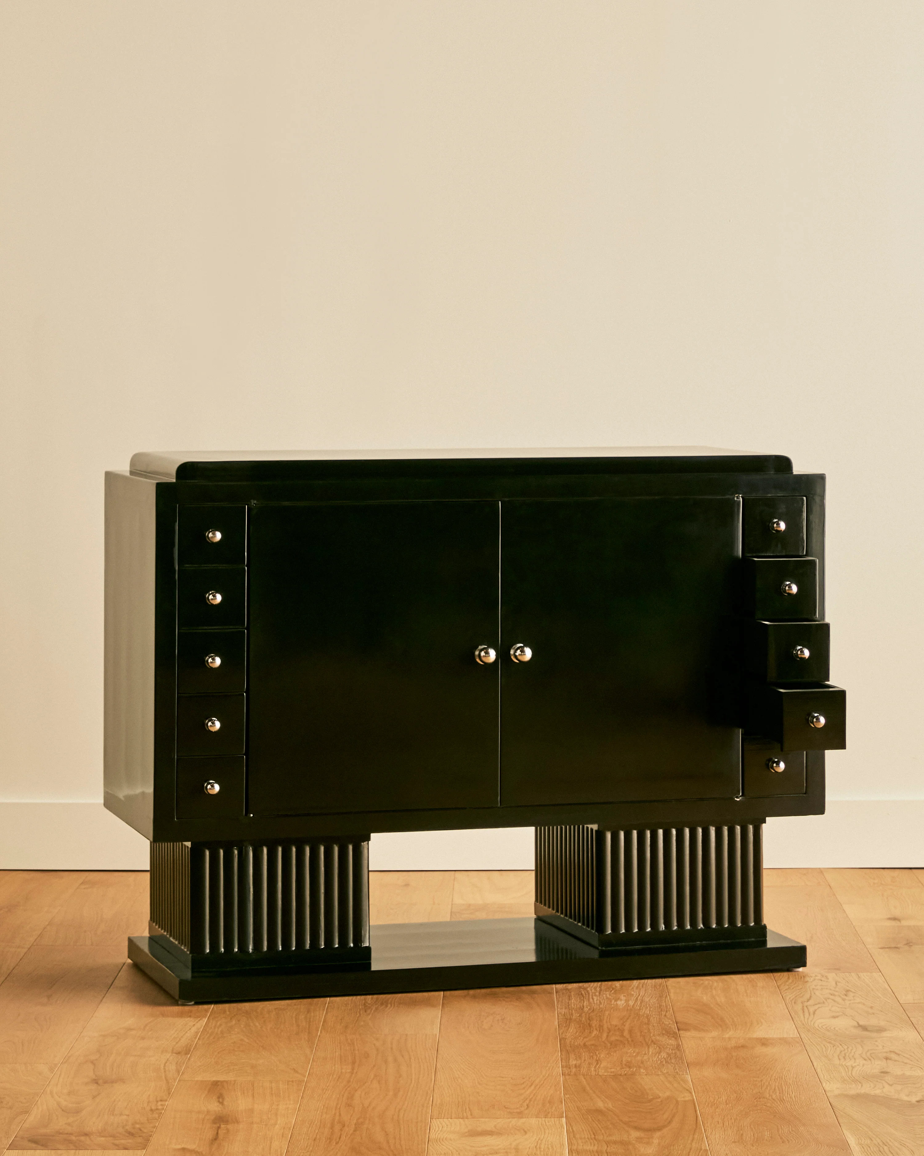 ART DECO EBONIZED CABINET - Image 3