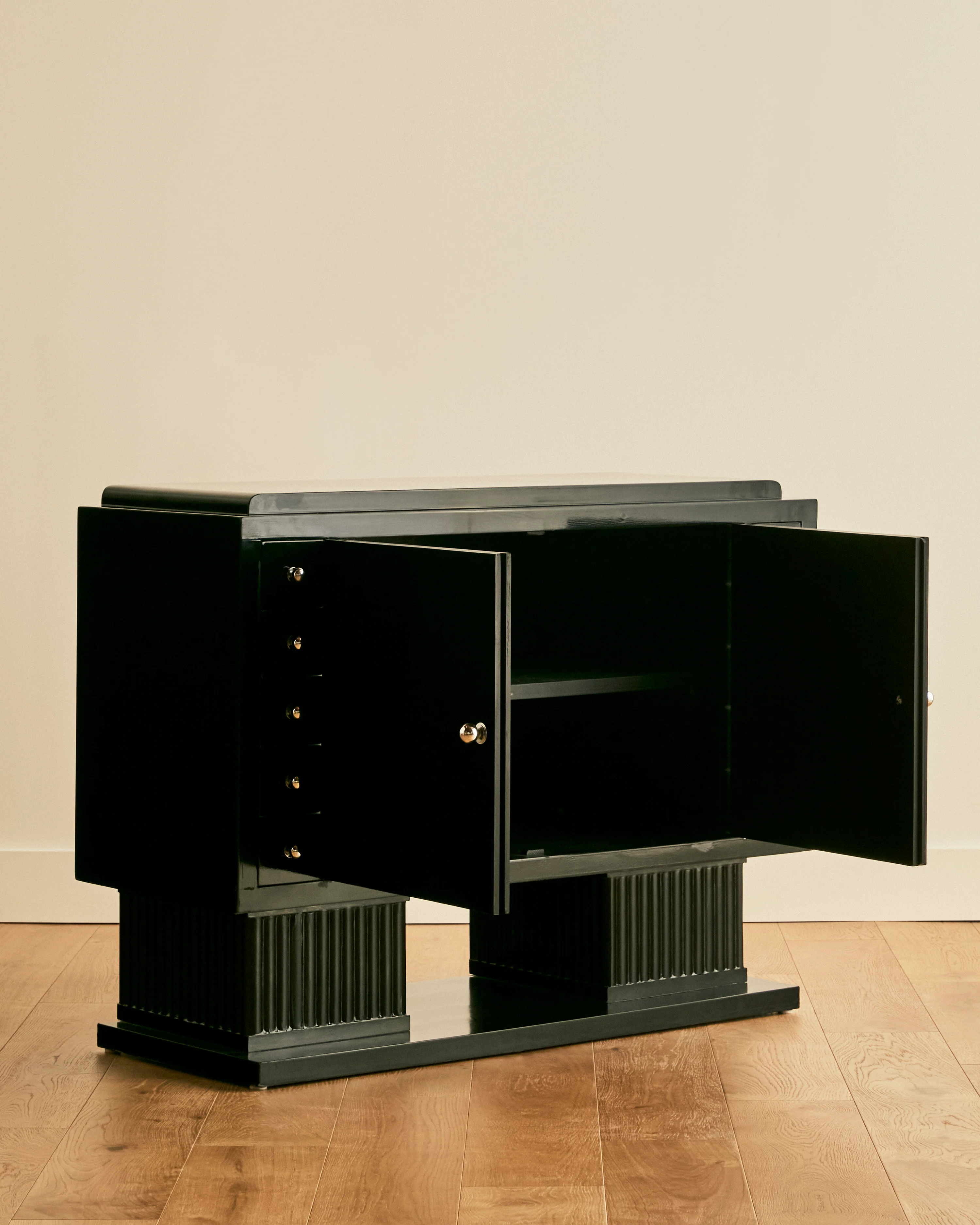 ART DECO EBONIZED CABINET - Image 6