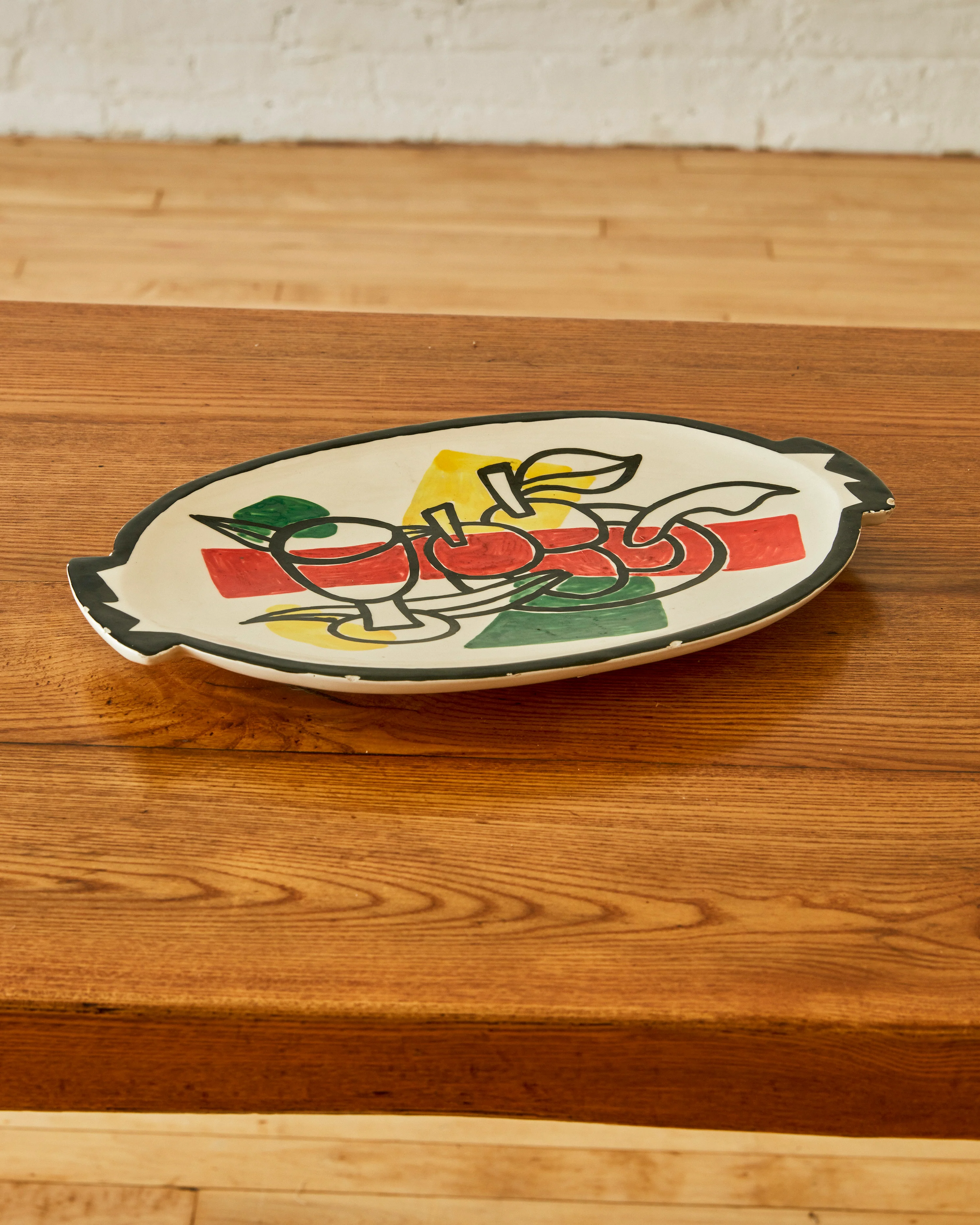 CERAMIC PLATTER BY FERNAND LÉGER AND ROLAND BRICE C. 1950 - Image 3