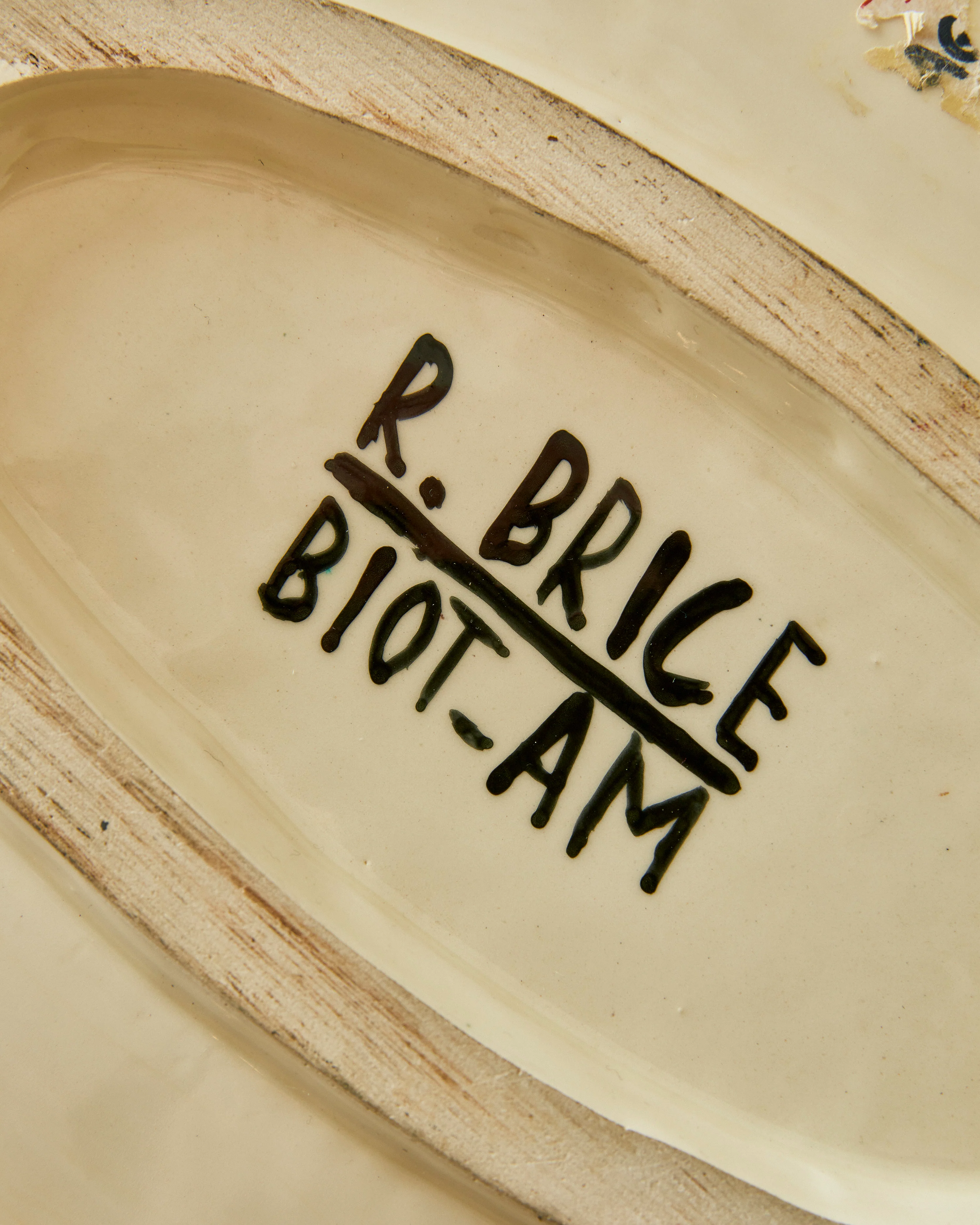 CERAMIC PLATTER BY FERNAND LÉGER AND ROLAND BRICE C. 1950 - Image 5