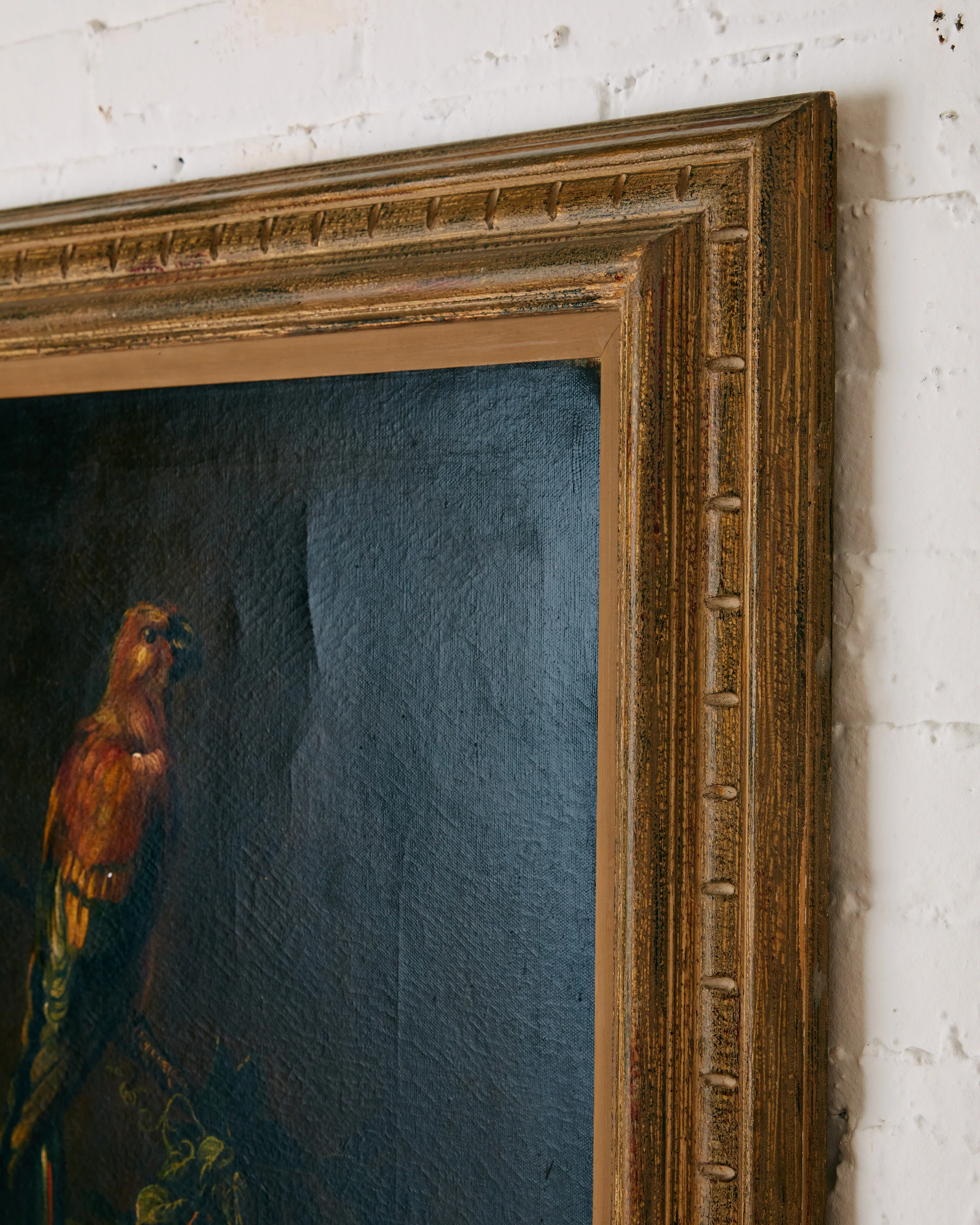 CONTINENTAL SCHOOL, PAINTING OF A PARROT PERCHED ABOVE FRUIT - Image 3