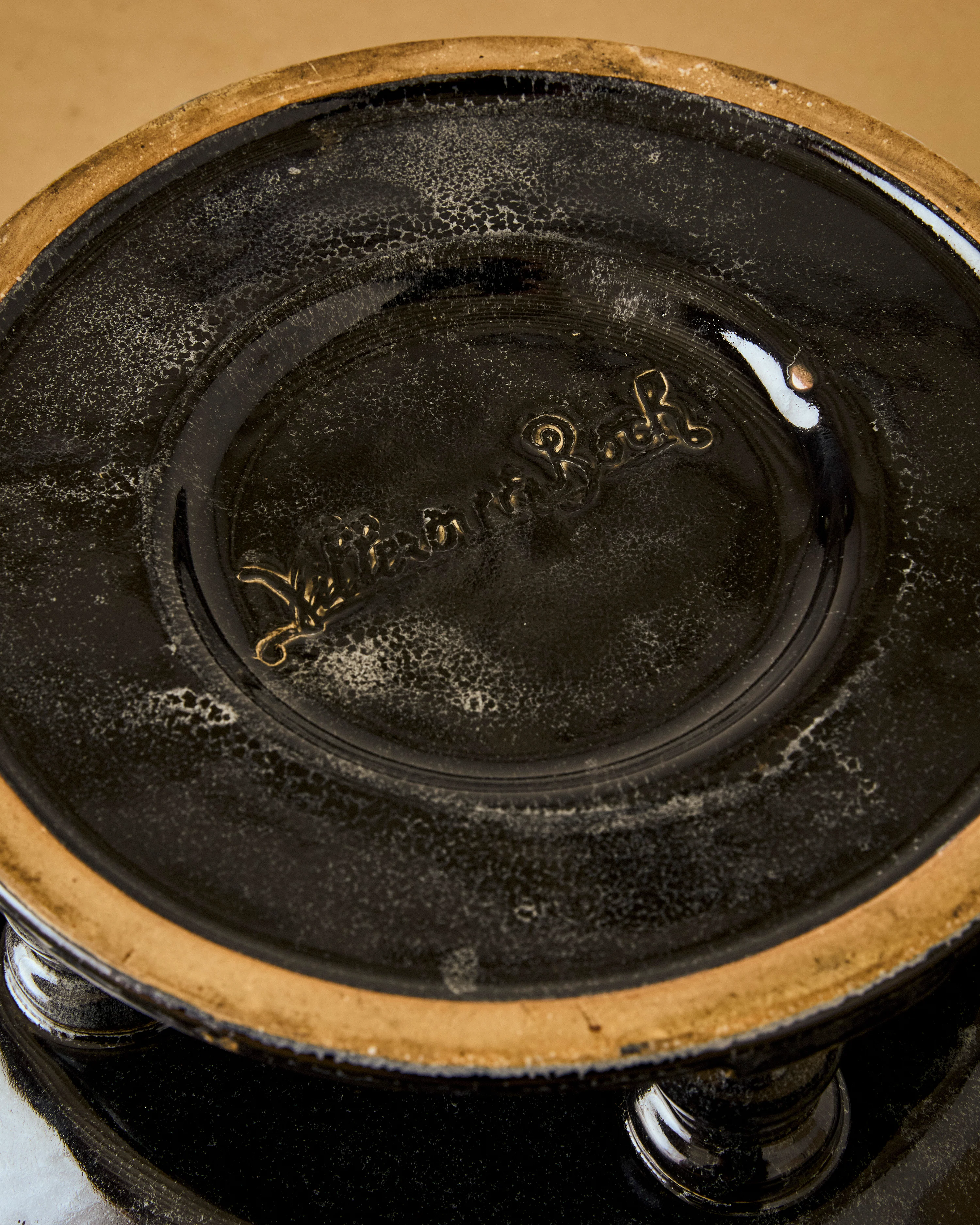 FOUR LEGGED ROUND CERAMIC GLAZED BOWL BY JEAN LUCE C. 1920's - Image 6