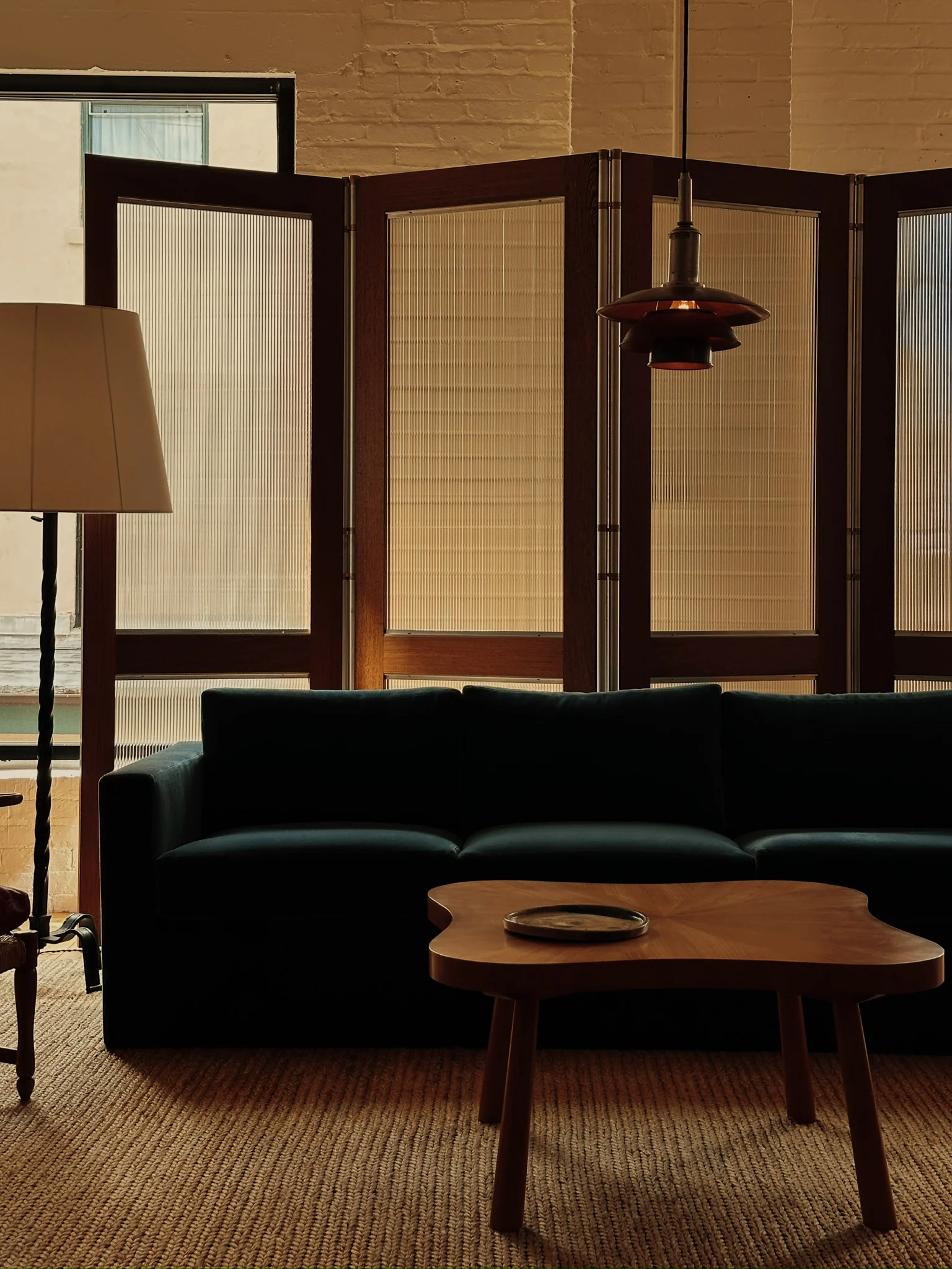 FRENCH CURVED CHERRY WOOD TABLE C. 1960s - Image 9