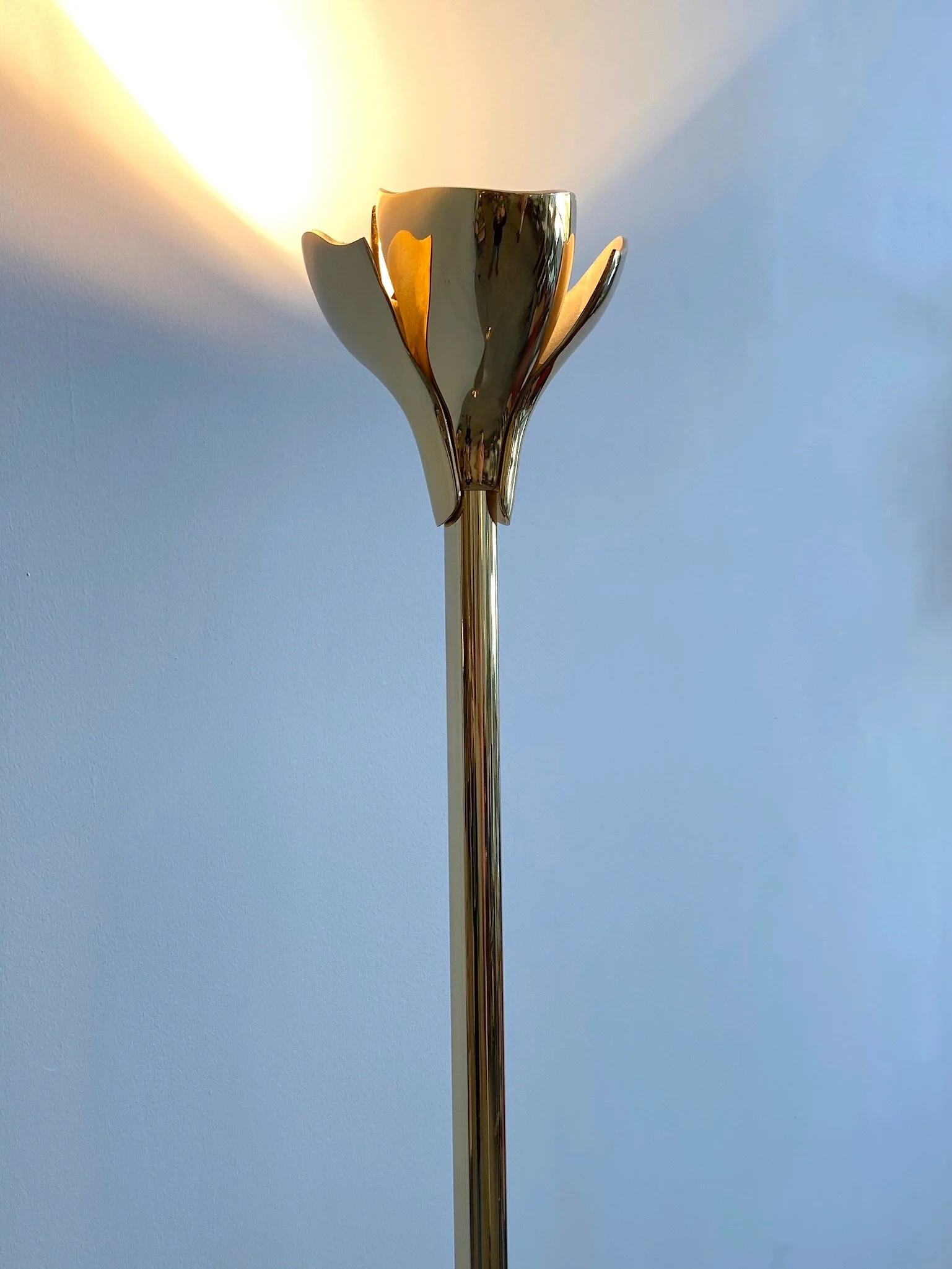 Brass Lotus Floor Lamp - Image 3