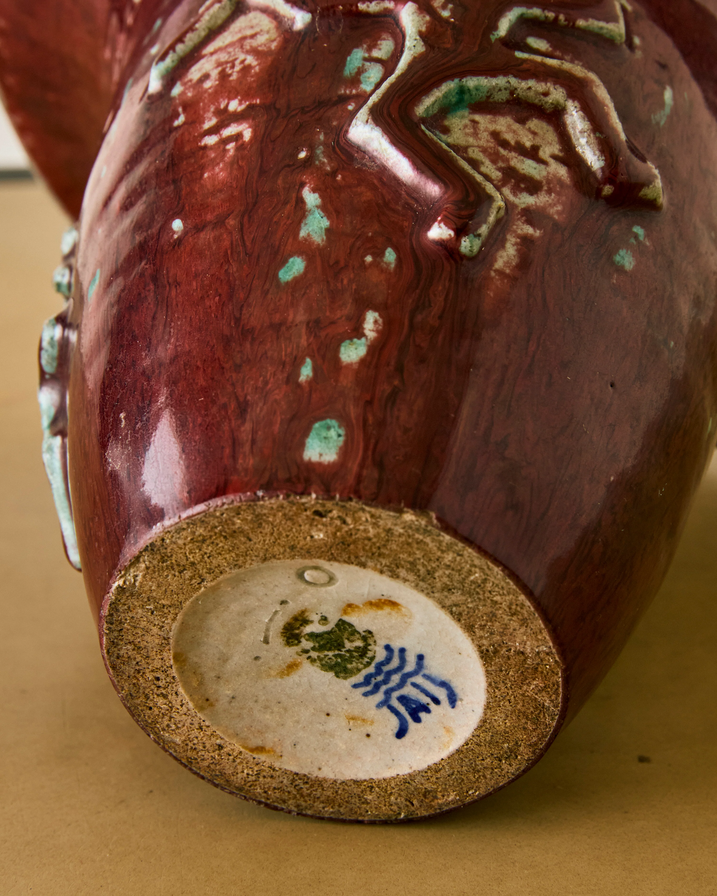 JAIS NIELSEN BORDEAUX FIGURAL VASE - Image 3