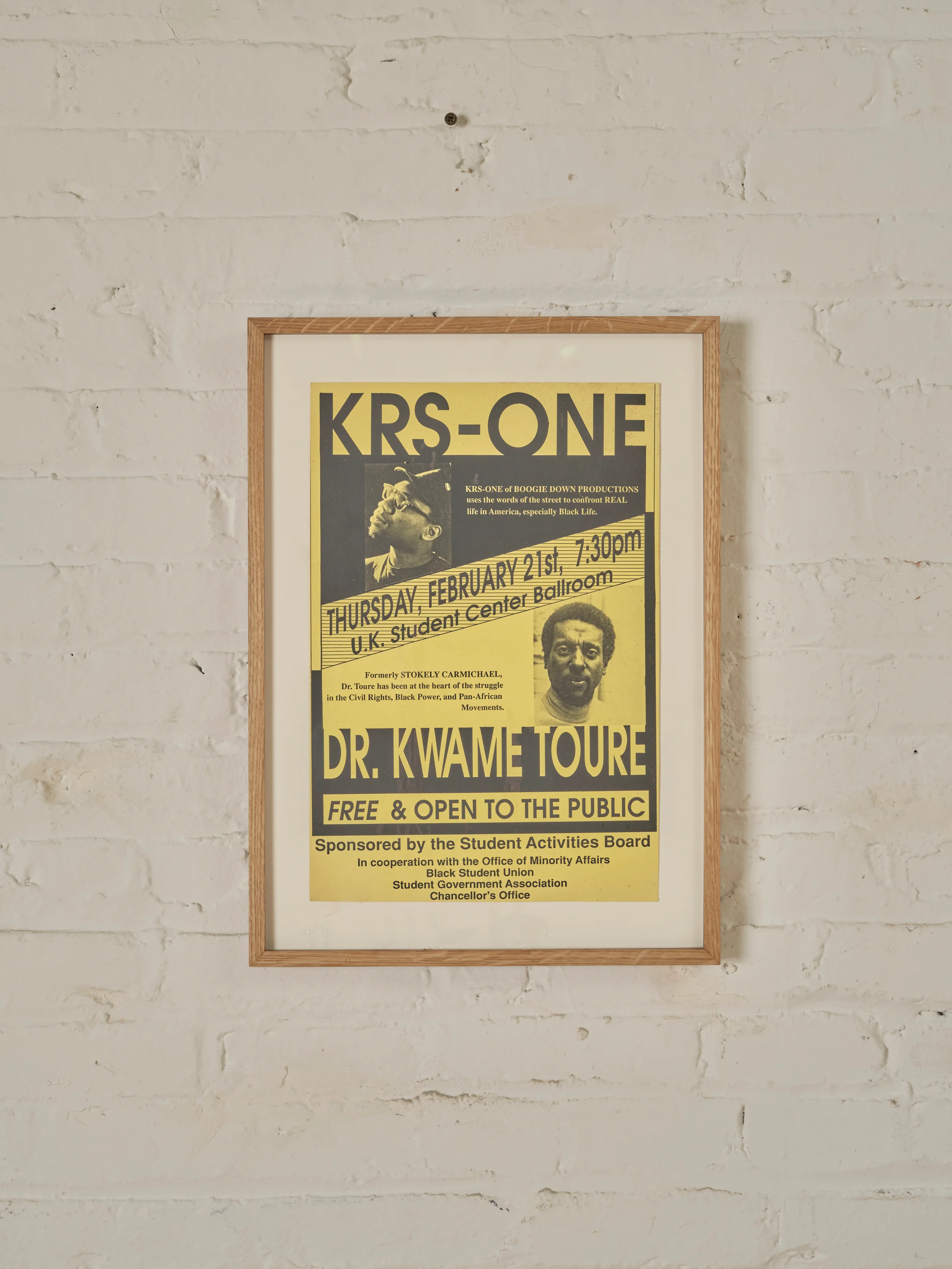 KRS - ONE AND DR. KWAME TURE EVENT POSTER - Image 3