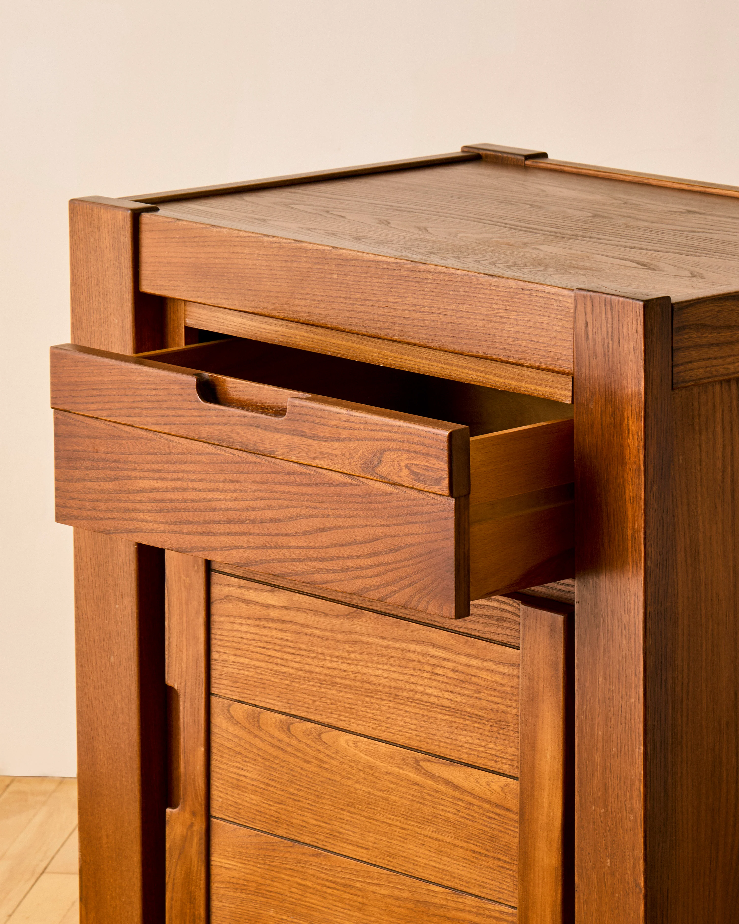 MAISON REGAIN ELM CABINET C. 1960 - Image 8