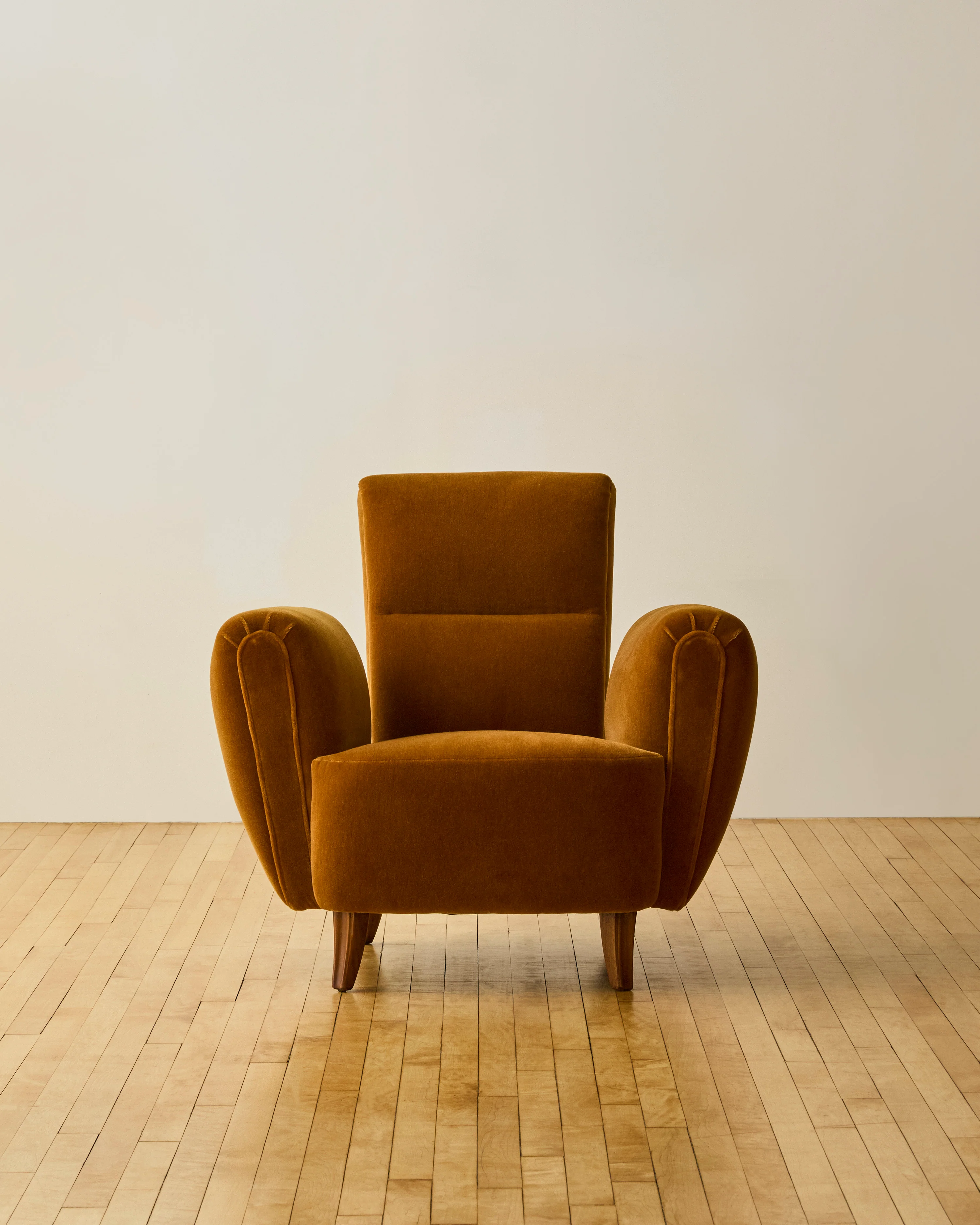 PAIR OF FLOATING ARM DECO LOUNGE CHAIRS C. 1940'S - Image 3
