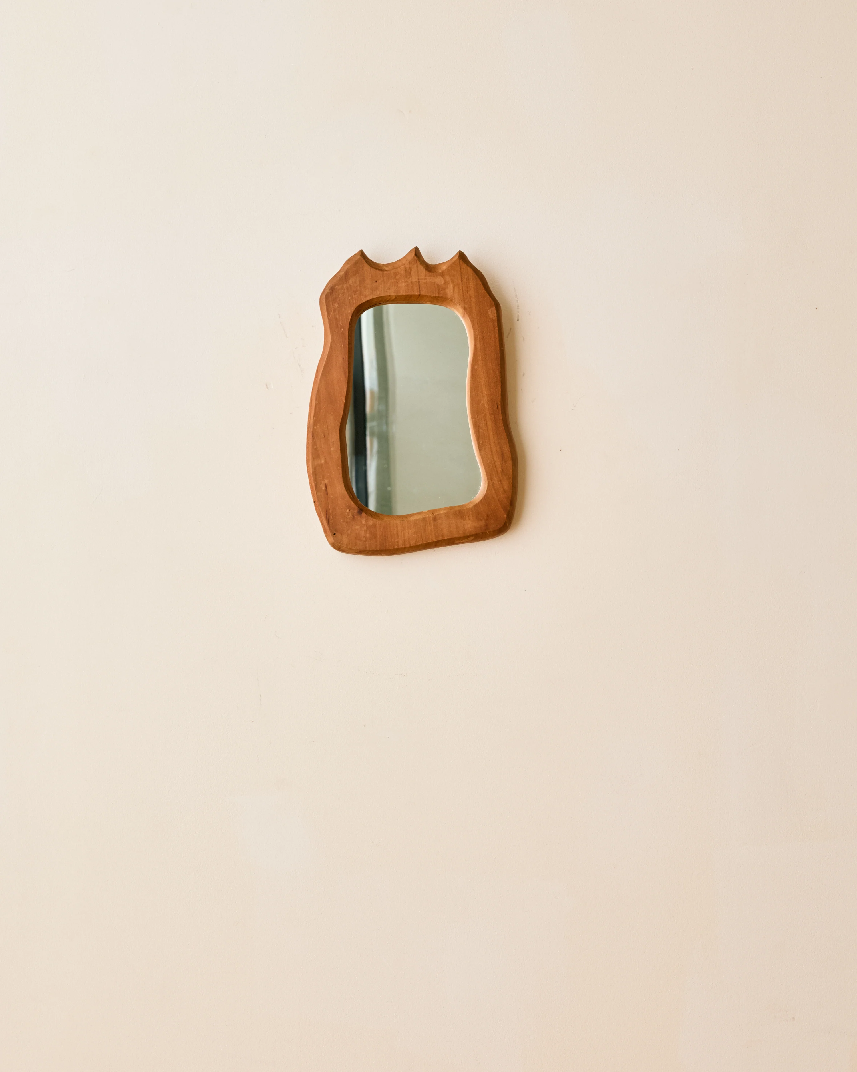 PETITE ARTISAN MADE WOOD MIRROR - Image 4