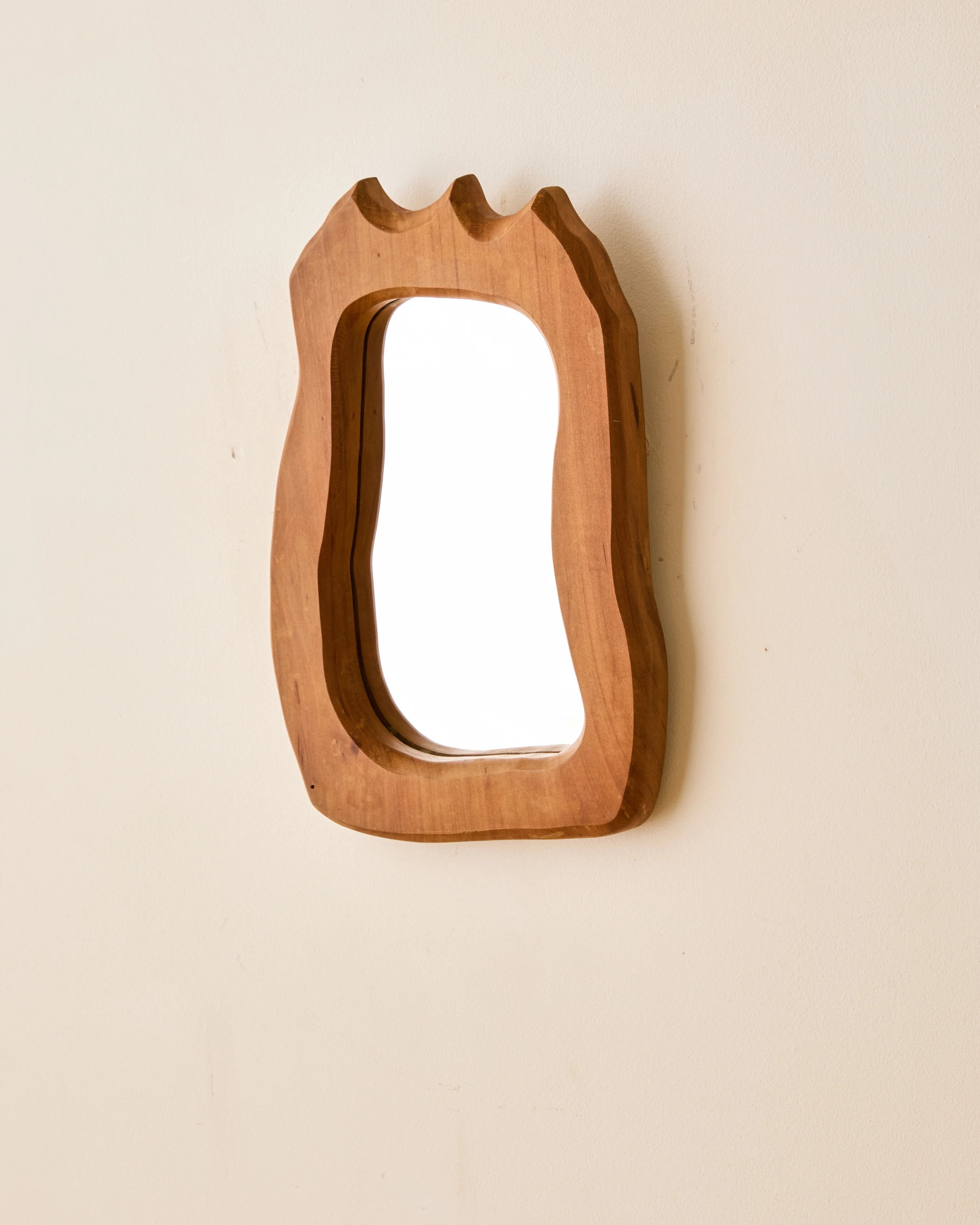 PETITE ARTISAN MADE WOOD MIRROR - Image 5