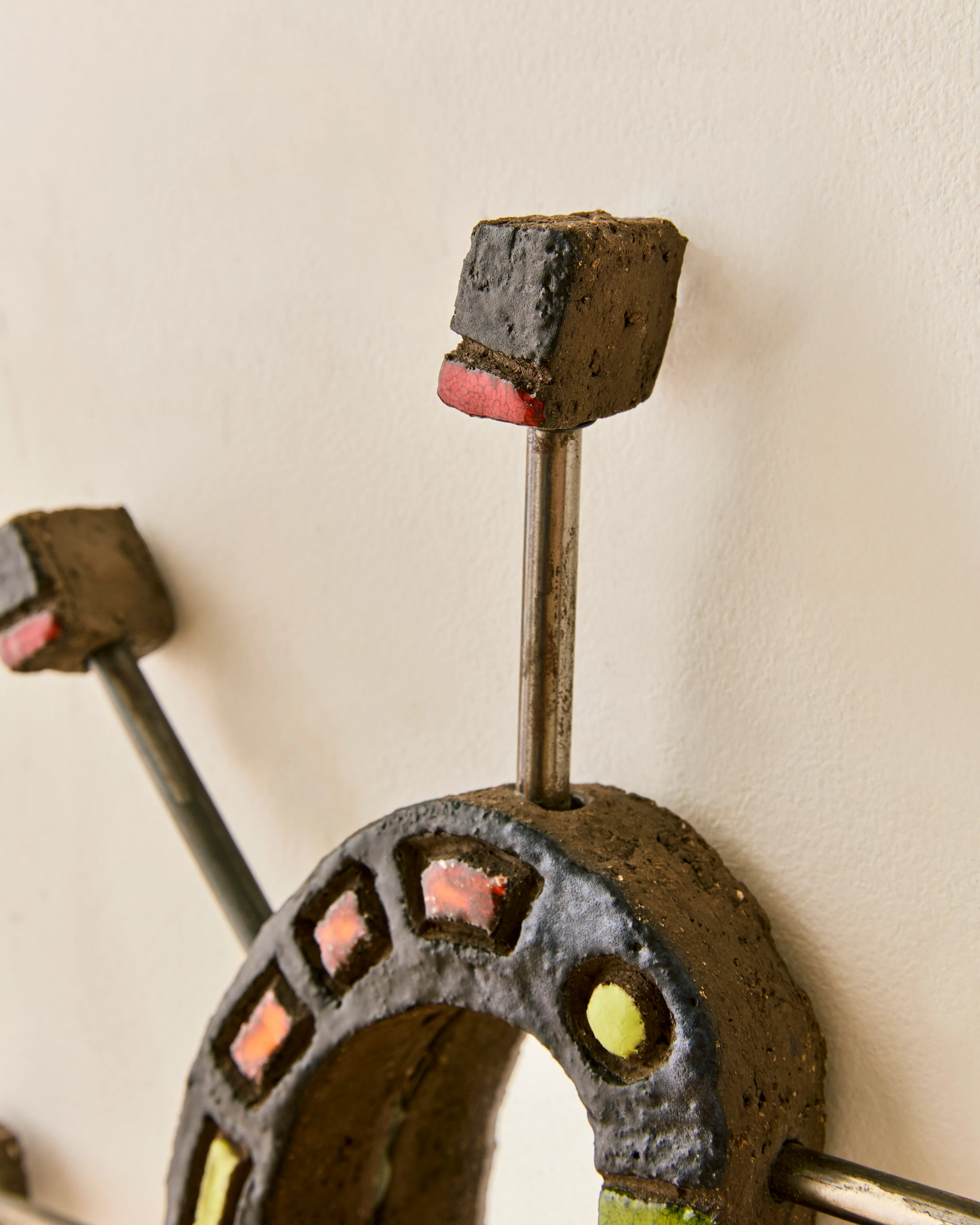 PETITE ARTISAN SPIKED FOLK ART MIRROR - Image 5