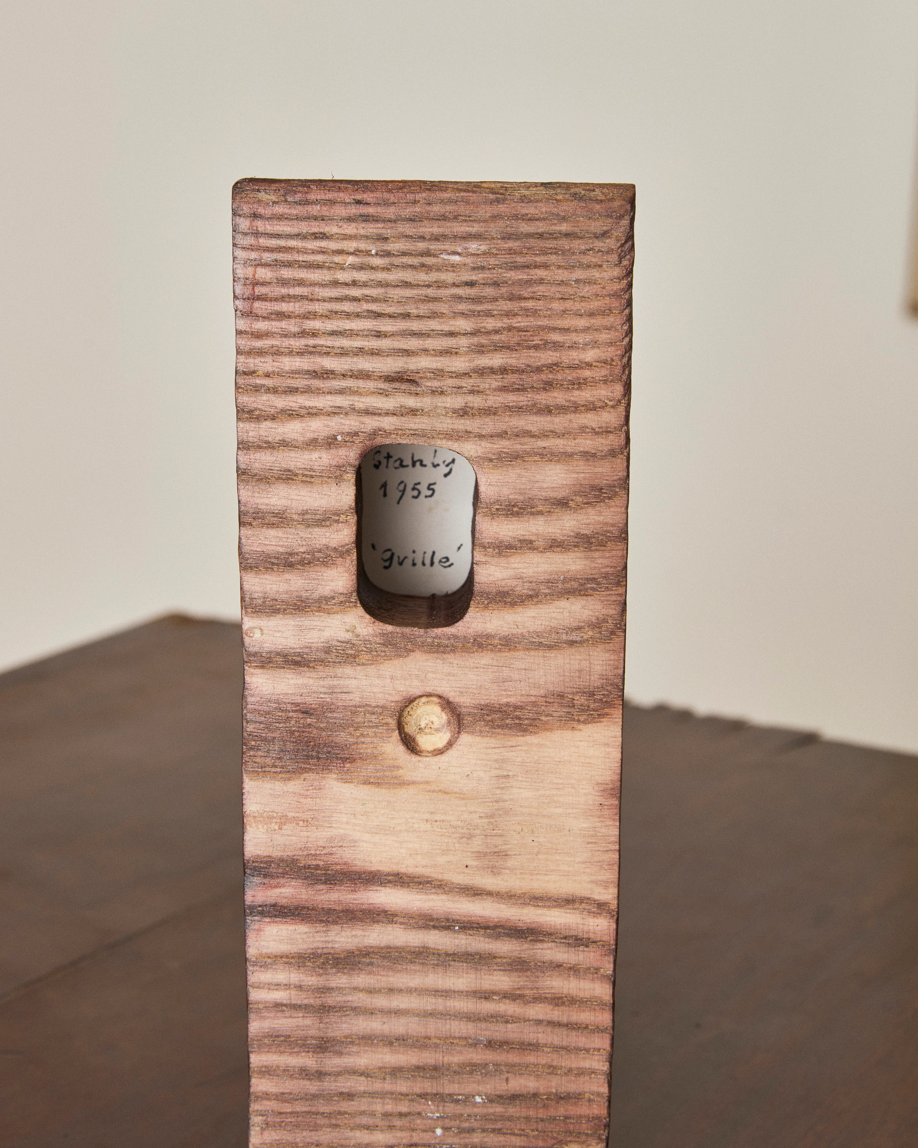 'GRILLE' PLASTER TABLE SCULPTURE ATTR. TO FRANCOIS STAHLY - Image 5