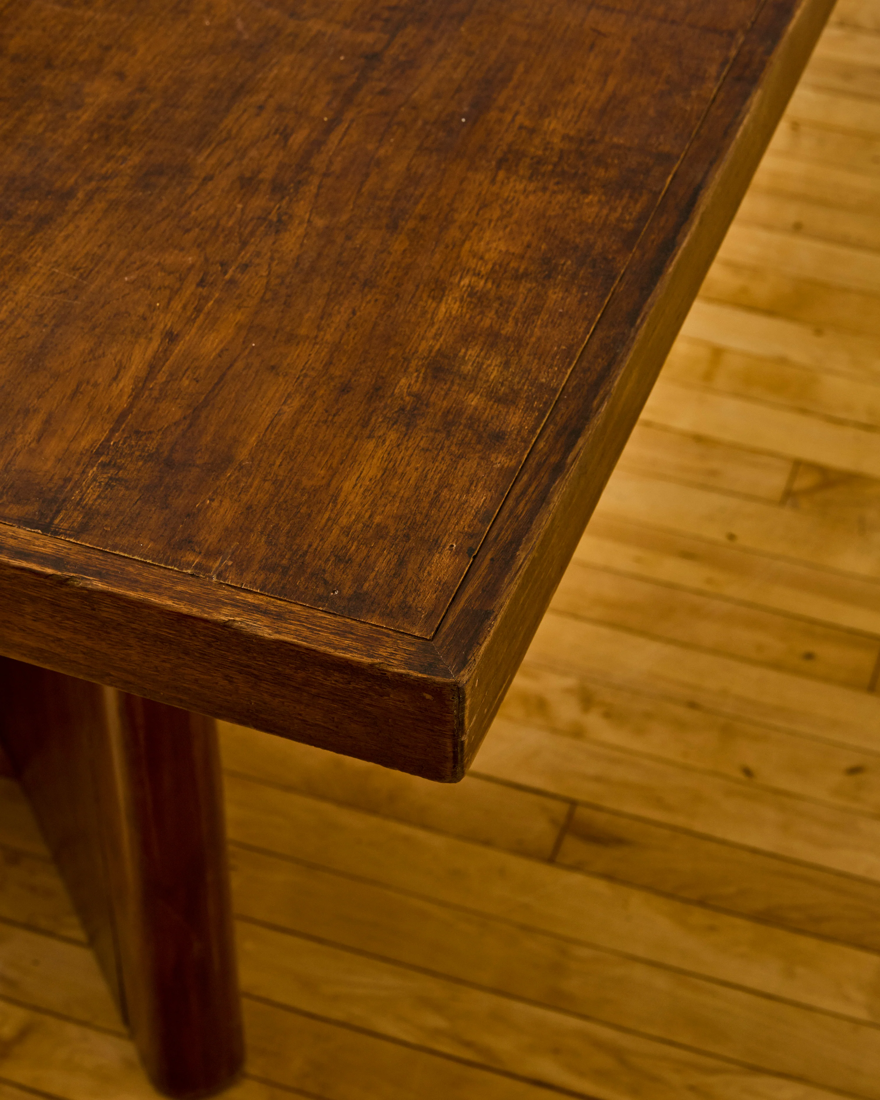 RARE LIBRARY TABLE BY PIERRE JEANNERET - Image 3