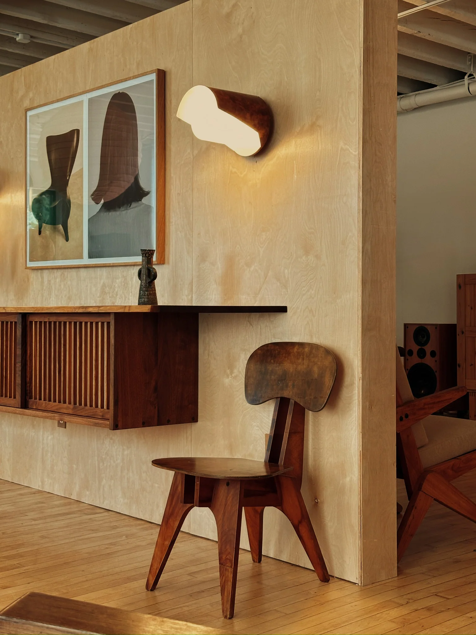 RARE PLYWOOD PROTOTYPE CHAIR C. 1960'S - Image 9