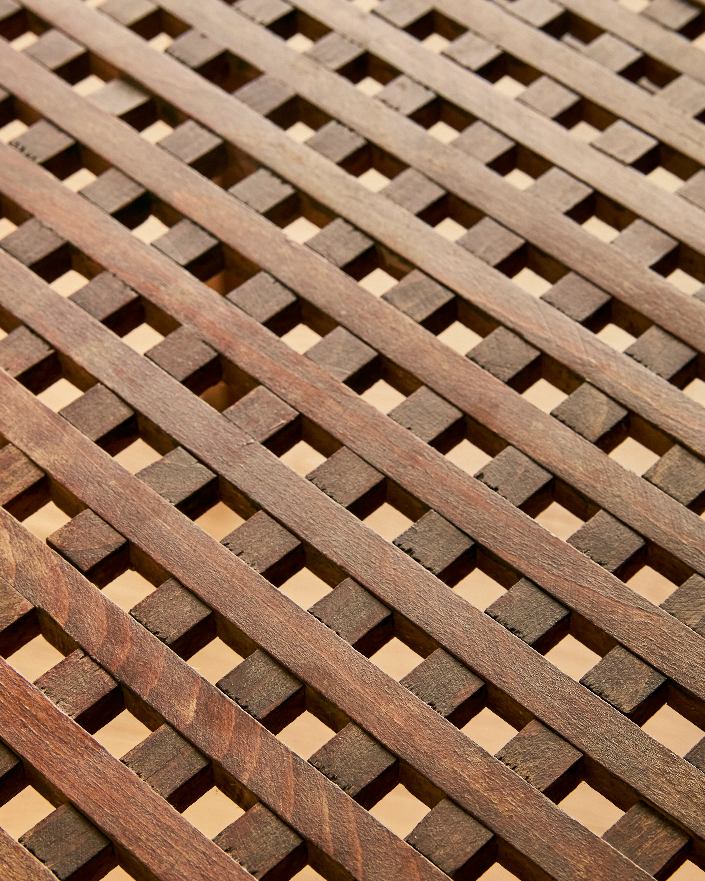 RENE GABRIEL TEAK LATTICE COFFEE OR SIDE TABLE - Image 5
