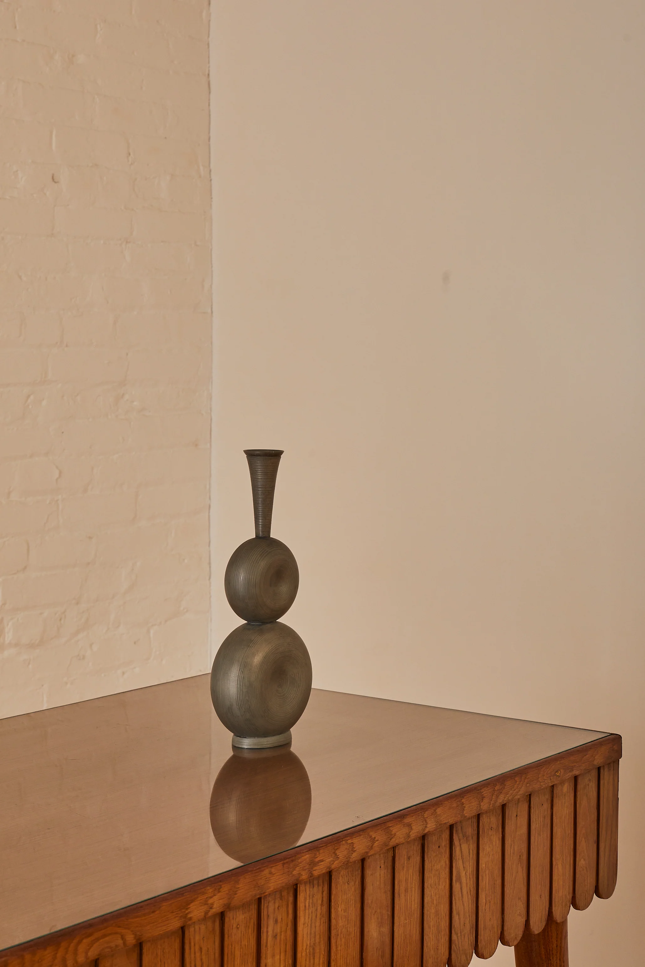 PEWTER BOTTLED VASE BY GUNNAR HAVSTAD - Image 4