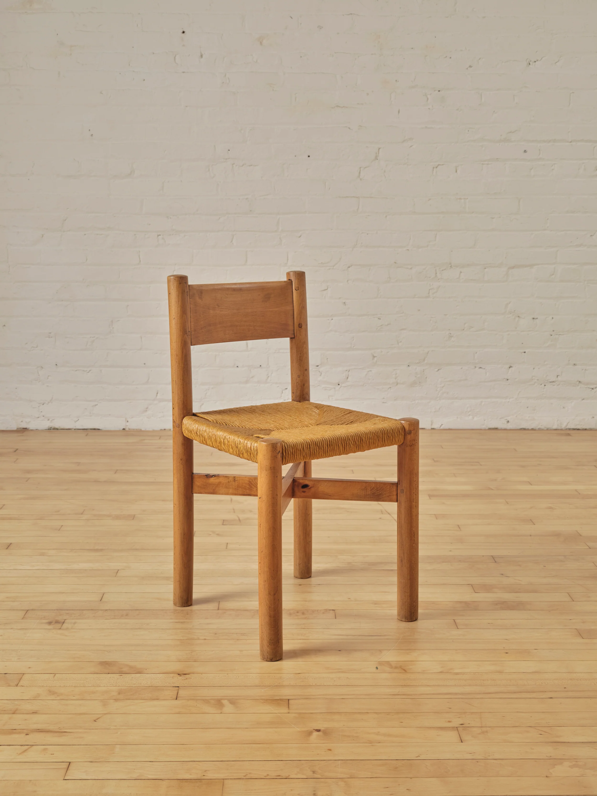 SET OF 4 MERIBEL DINING CHAIRS BY CHARLOTTE PERRIAND CIRCA 1950'S - Image 4