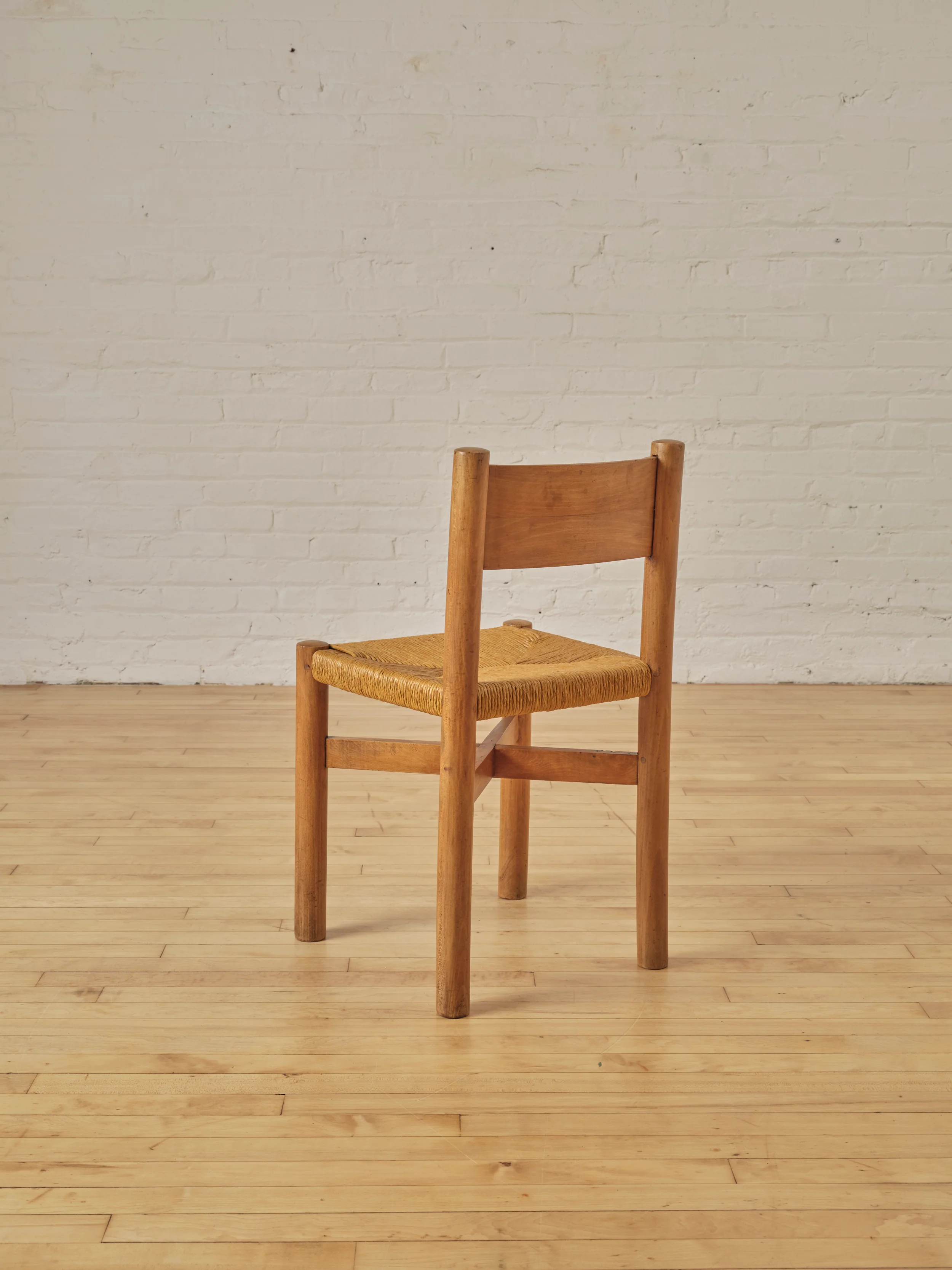 SET OF 4 MERIBEL DINING CHAIRS BY CHARLOTTE PERRIAND CIRCA 1950'S - Image 5