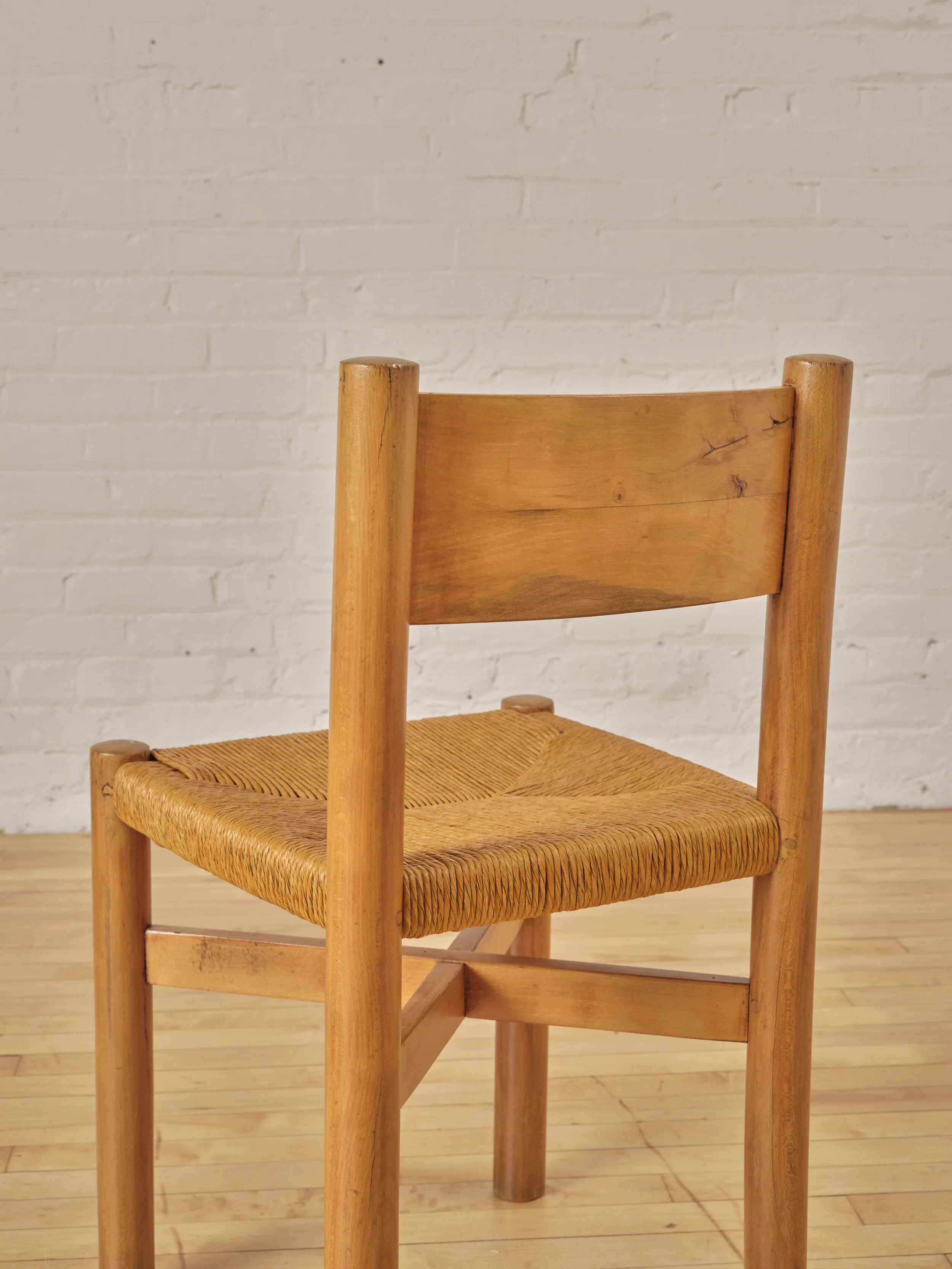 SET OF 4 MERIBEL DINING CHAIRS BY CHARLOTTE PERRIAND CIRCA 1950'S - Image 6