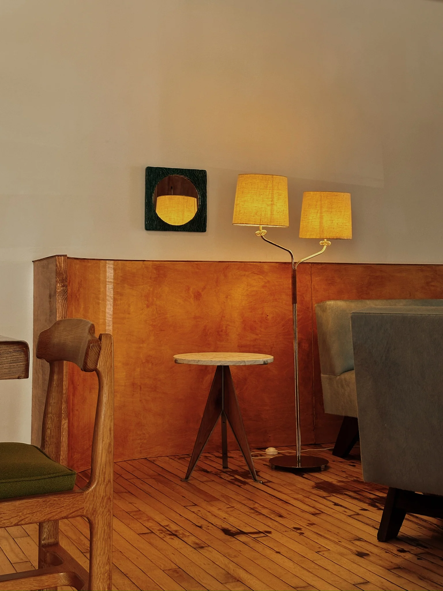 TEXTURIZED CERAMIC MIRROR C. 1960 - Image 6