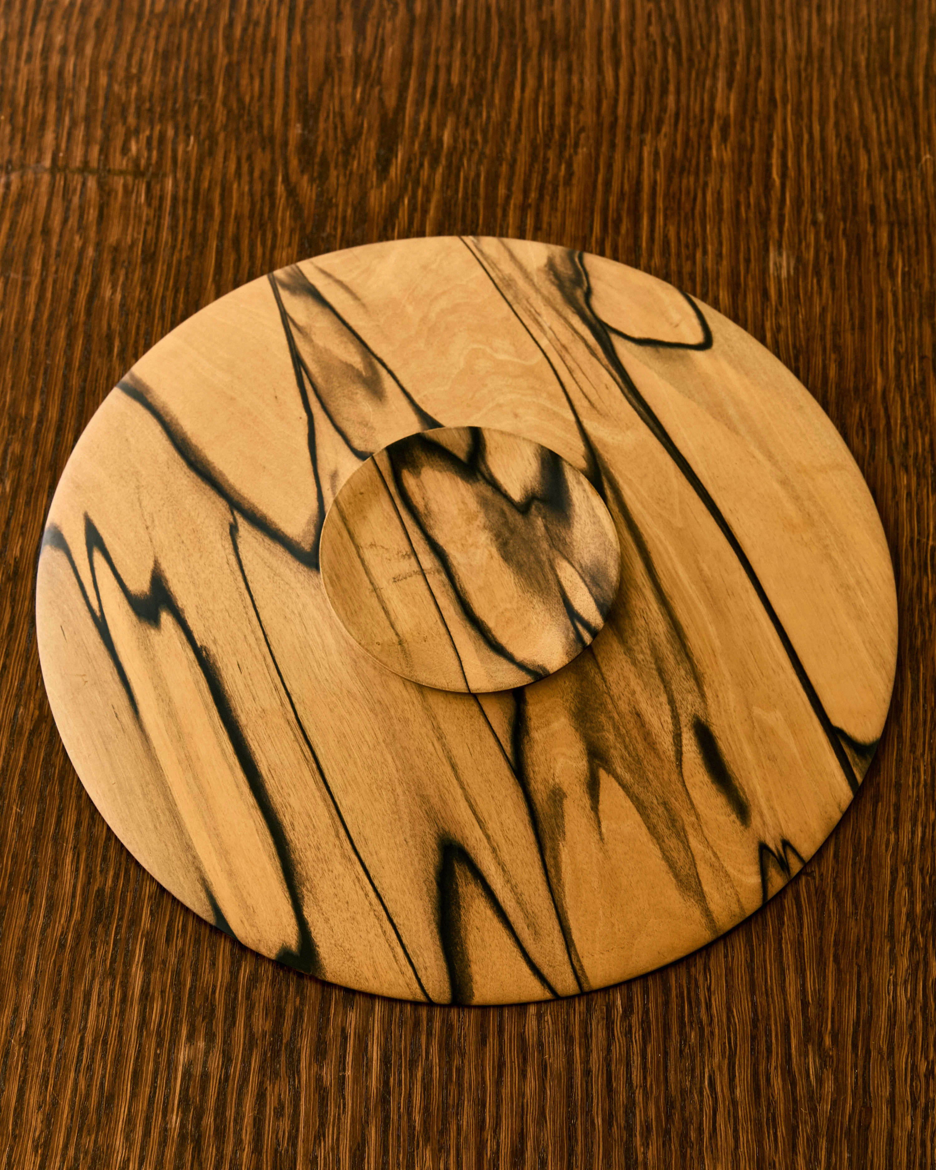 TIGER STRIPED WOOD GRAIN PLATE - Image 5