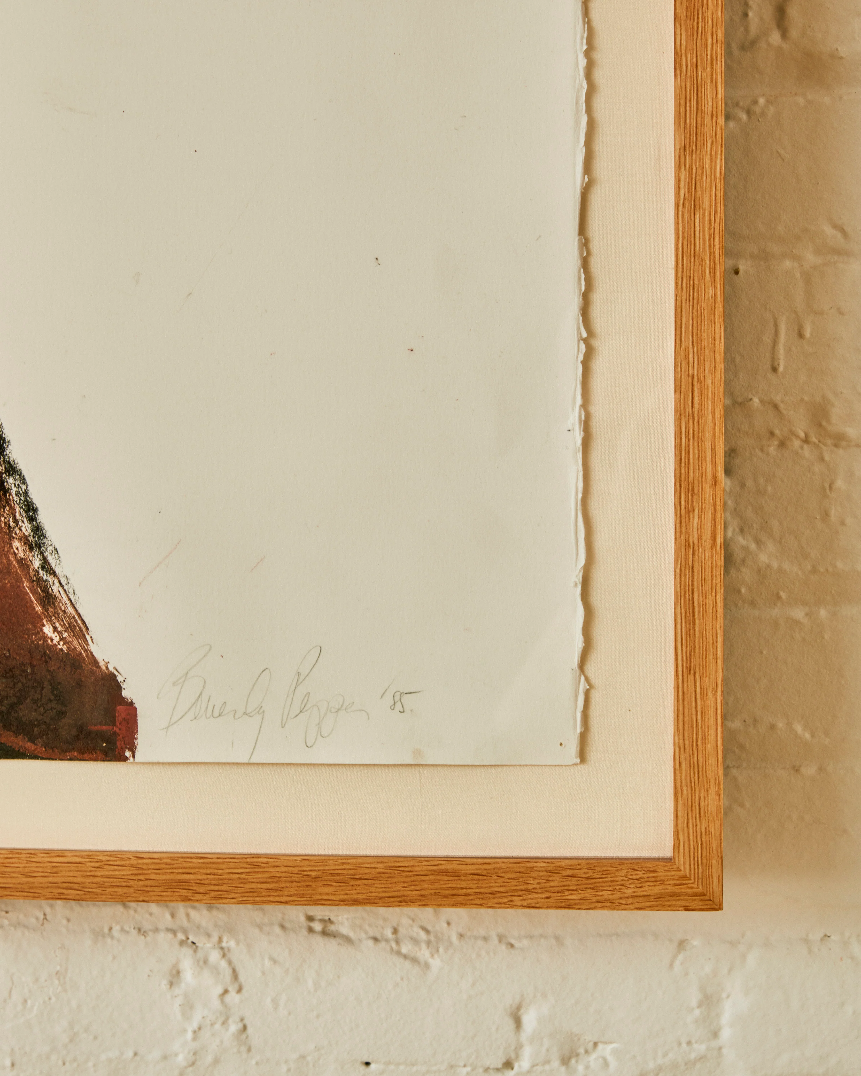 UNTITLED MONOPRINT BY BEVERLY PEPPER C. 1985 - Image 4