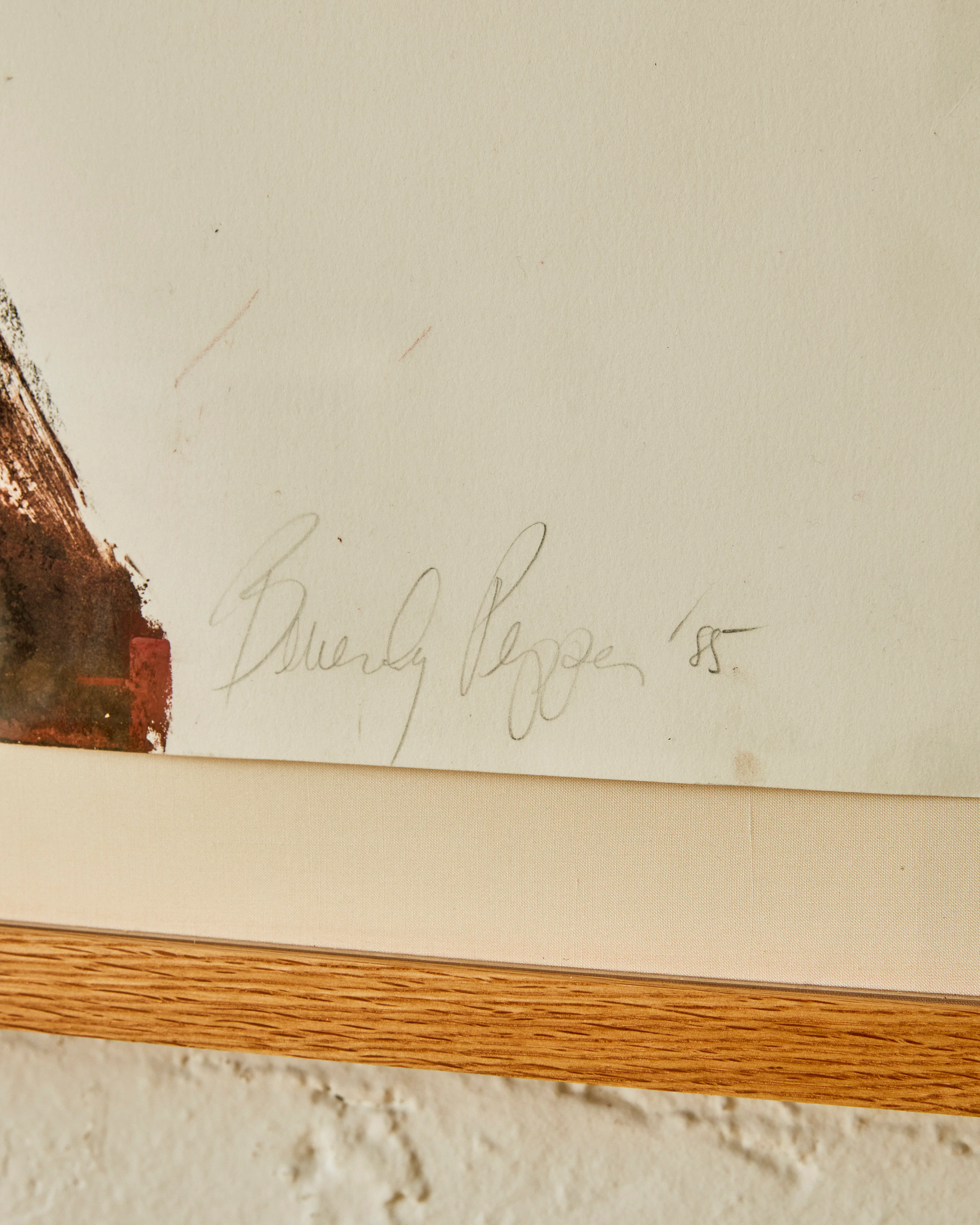 UNTITLED MONOPRINT BY BEVERLY PEPPER C. 1985 - Image 5